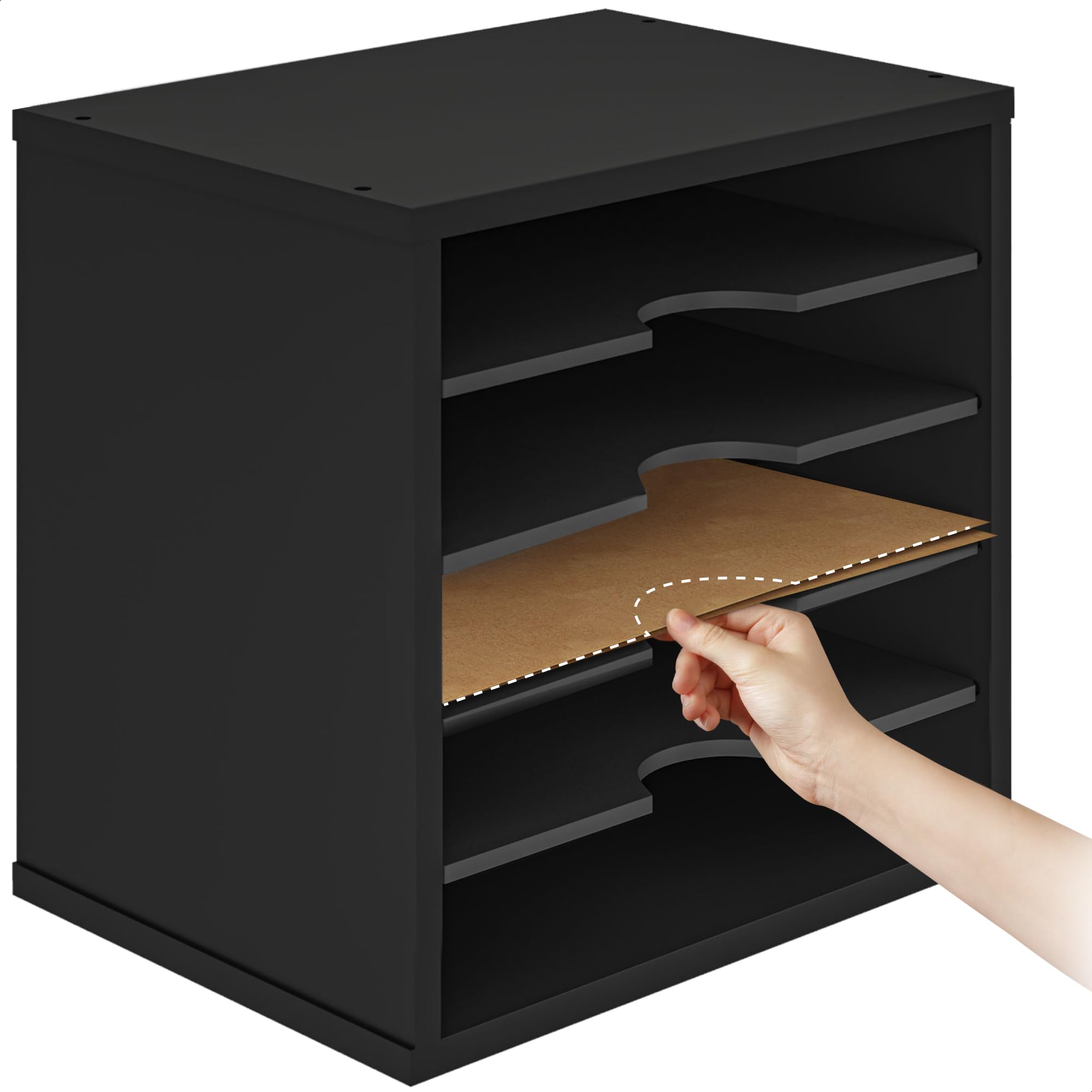 Ballucci 5-Tier Adjustable File Organizer & Paper Sorter - 13.5