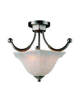 Z Lite Lighting 701SF 3-Light Semi-Flush Mount Ceiling Fixture in Satin Nickel - Modern Dining Room & Bedroom Lighting for Home Decor