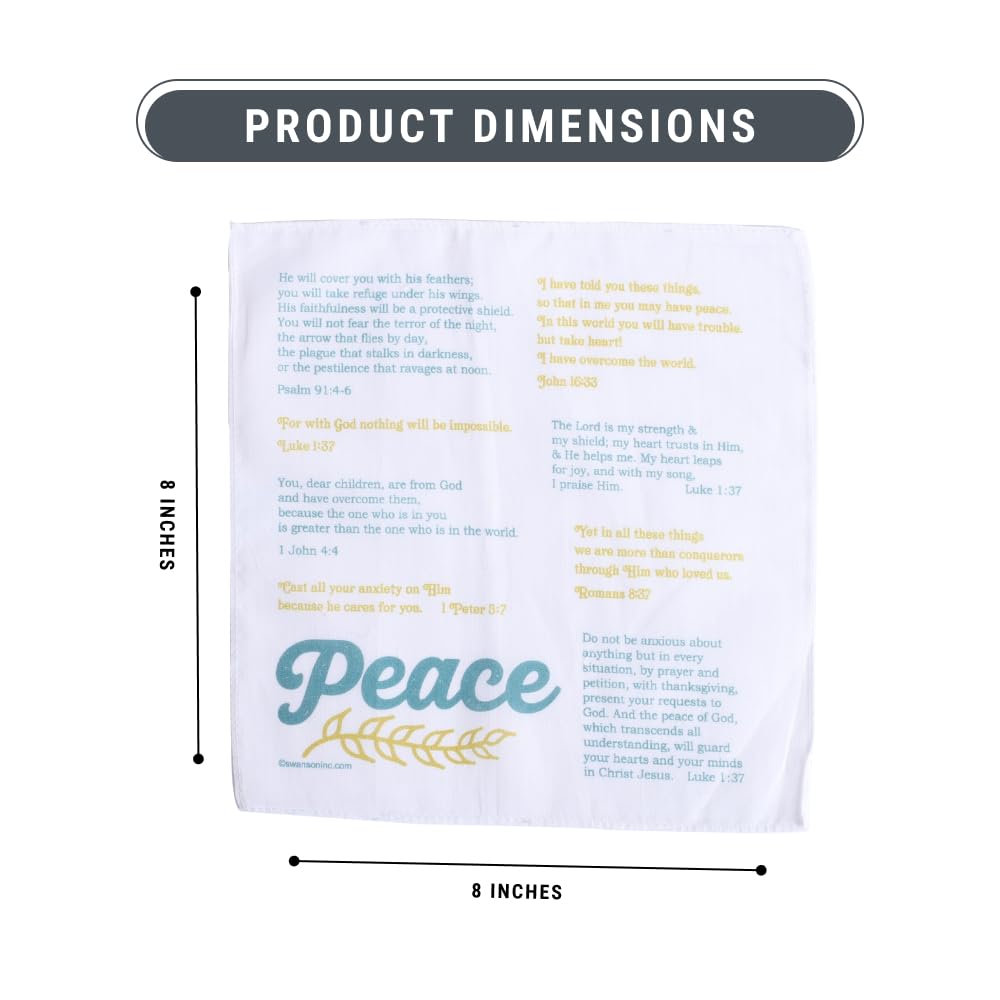 6 Pack 8x8 Inch Anointing Prayer Cloths - Christian Pocket Prayer Cloths for Healing, Blessings & Peace | Perfect for Church Services, Home Worship & Personal Devotion