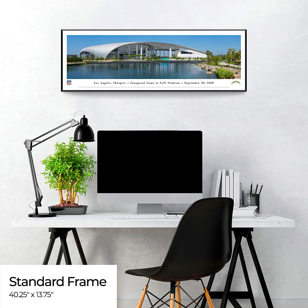 Los Angeles Chargers SoFi Stadium NFL Panoramic Poster - Premium Wall Art & Home Décor by Blakeway Panoramas | Perfect for Game Room, Man Cave & Sports Fan Gifts