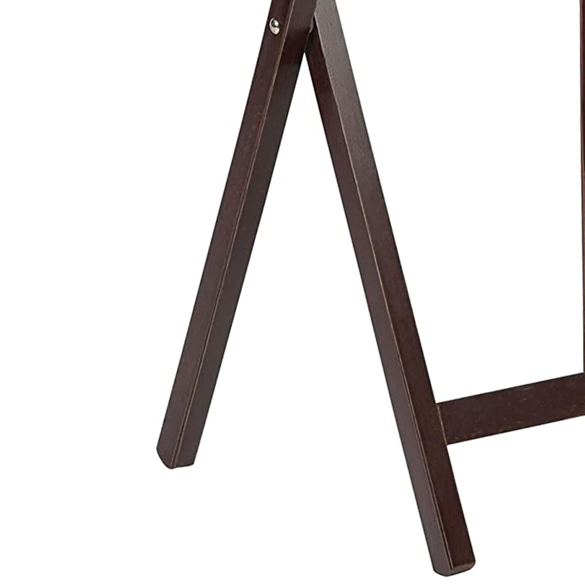 Premium Solid Wood Folding TV Tray Table with Storage Rack - Portable Snack Serving Tray for Living Room, Bedroom & Outdoor Use - Espresso Brown (Set of 7) - Perfect for Movie Nights, Breakfast in Bed & Patio Dining