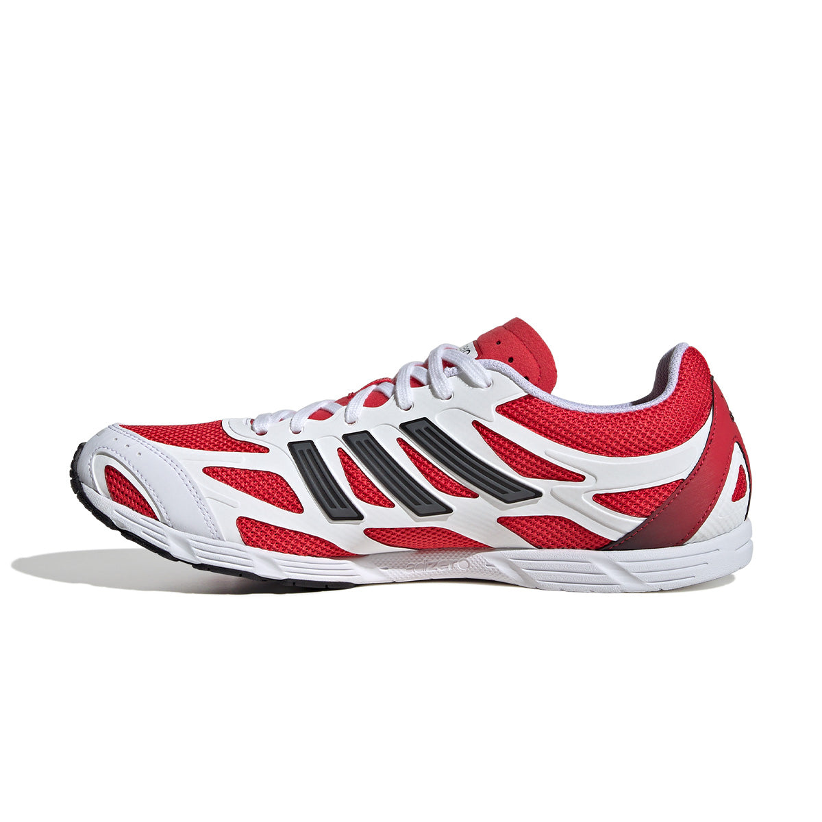 Adidas Adizero PR Running Shoes - Cloud White & Pure Ruby Colorway | Lightweight & Breathable for Men & Women | Perfect for Marathon Training & Road Running