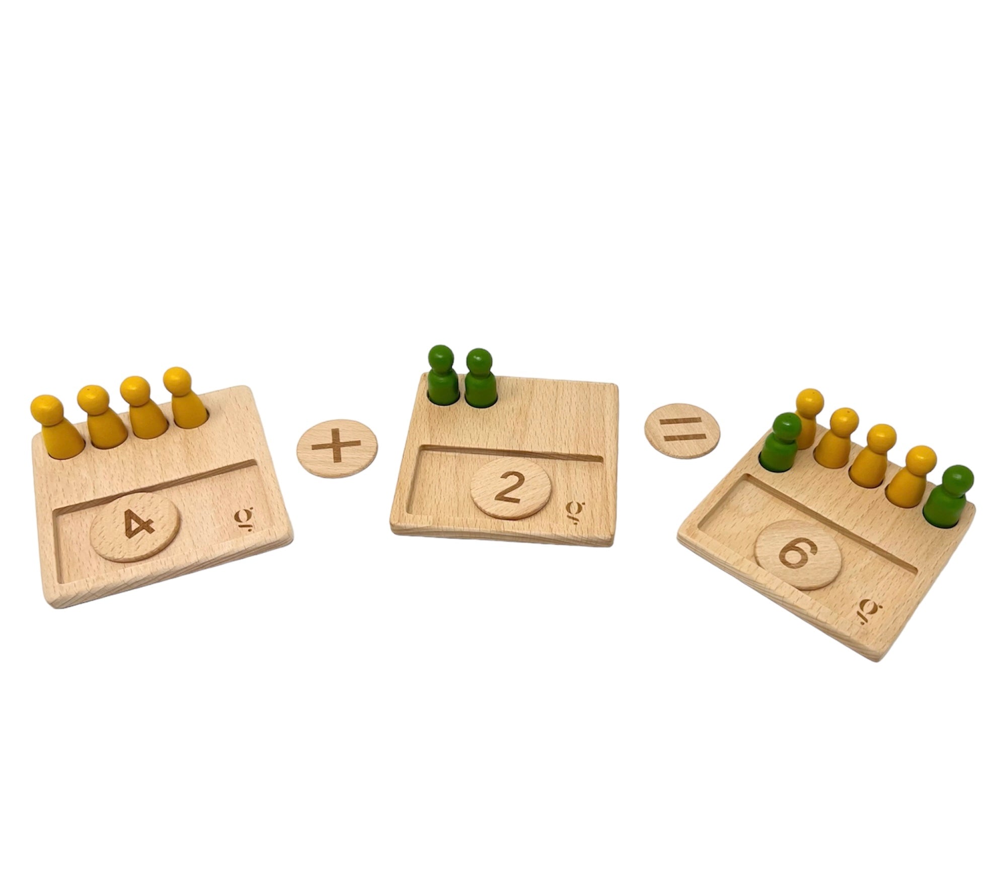 Wooden Math Counting Game for Kids - Ten Frame Math Learning Toy with Numbers Puzzle - Educational STEM Activity for Preschool & Kindergarten Classroom or Homeschool