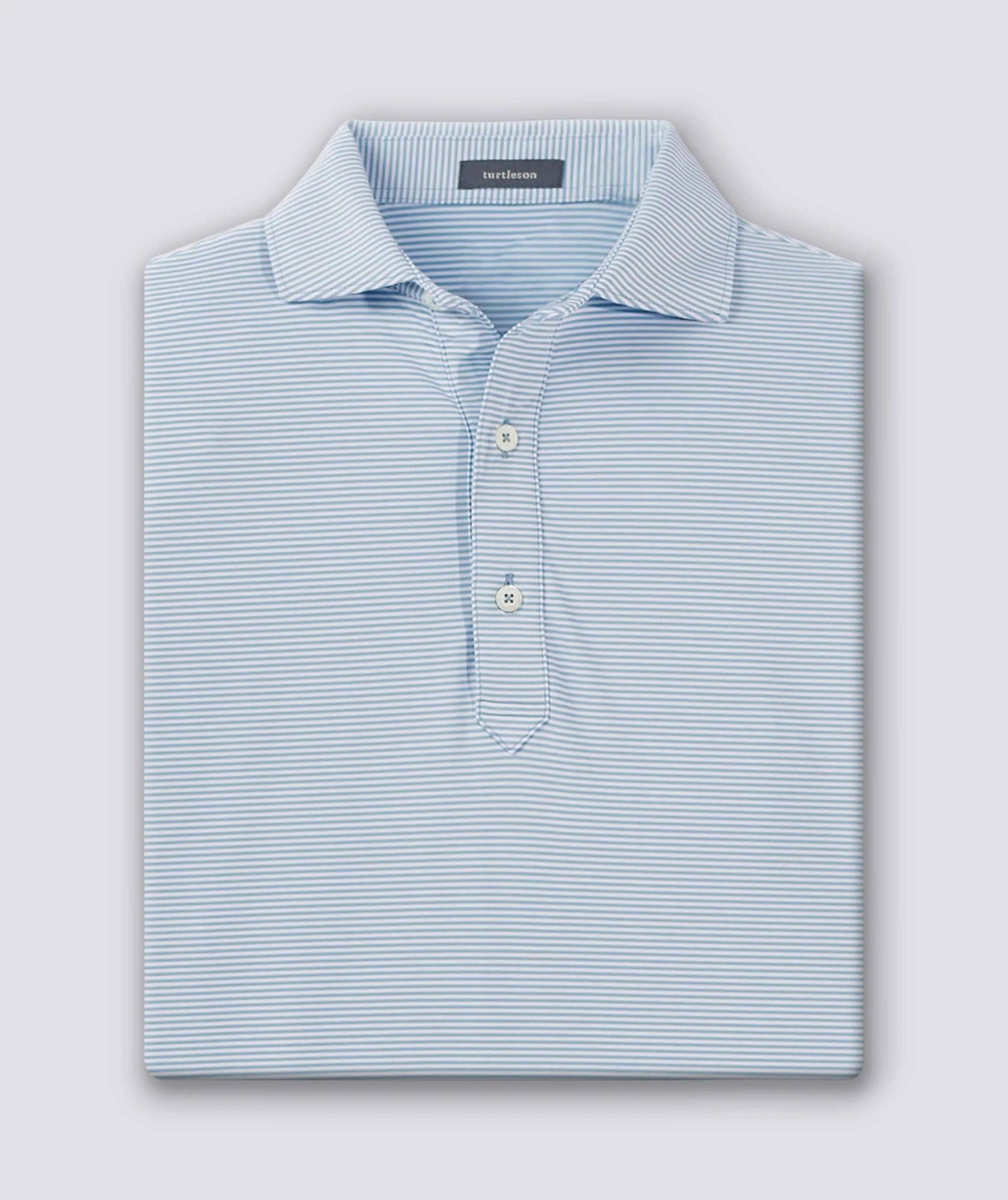 Carter Stripe Performance Polo Shirt for Men - Breathable, Moisture-Wicking Golf & Casual Wear - Perfect for Work, Sports & Outdoor Activities