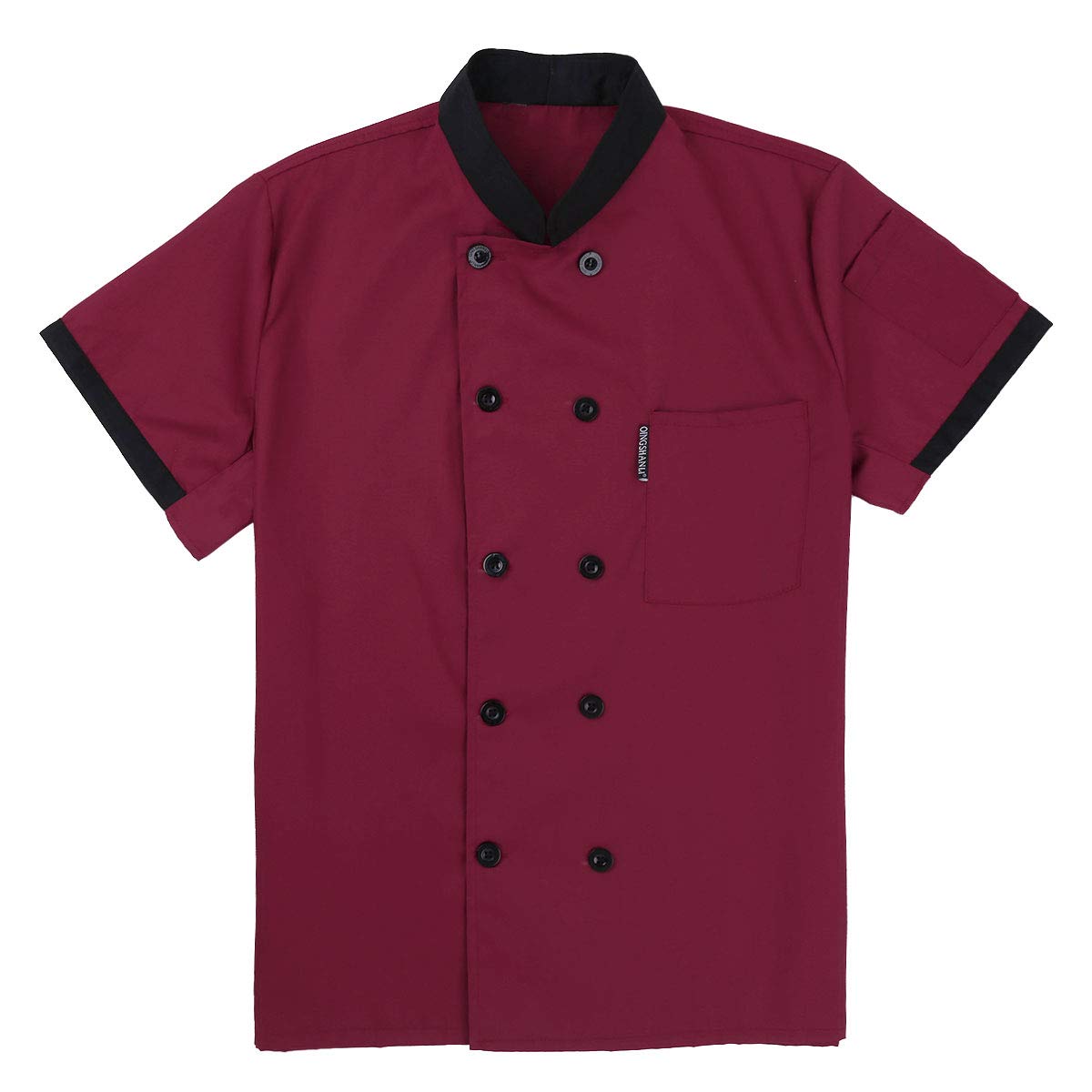 ACSUSS Unisex Short Sleeve Chef Jacket - Professional Cook Coat for Men & Women - Breathable Restaurant Uniform for Kitchen Staff, Cooking Classes & Culinary Work