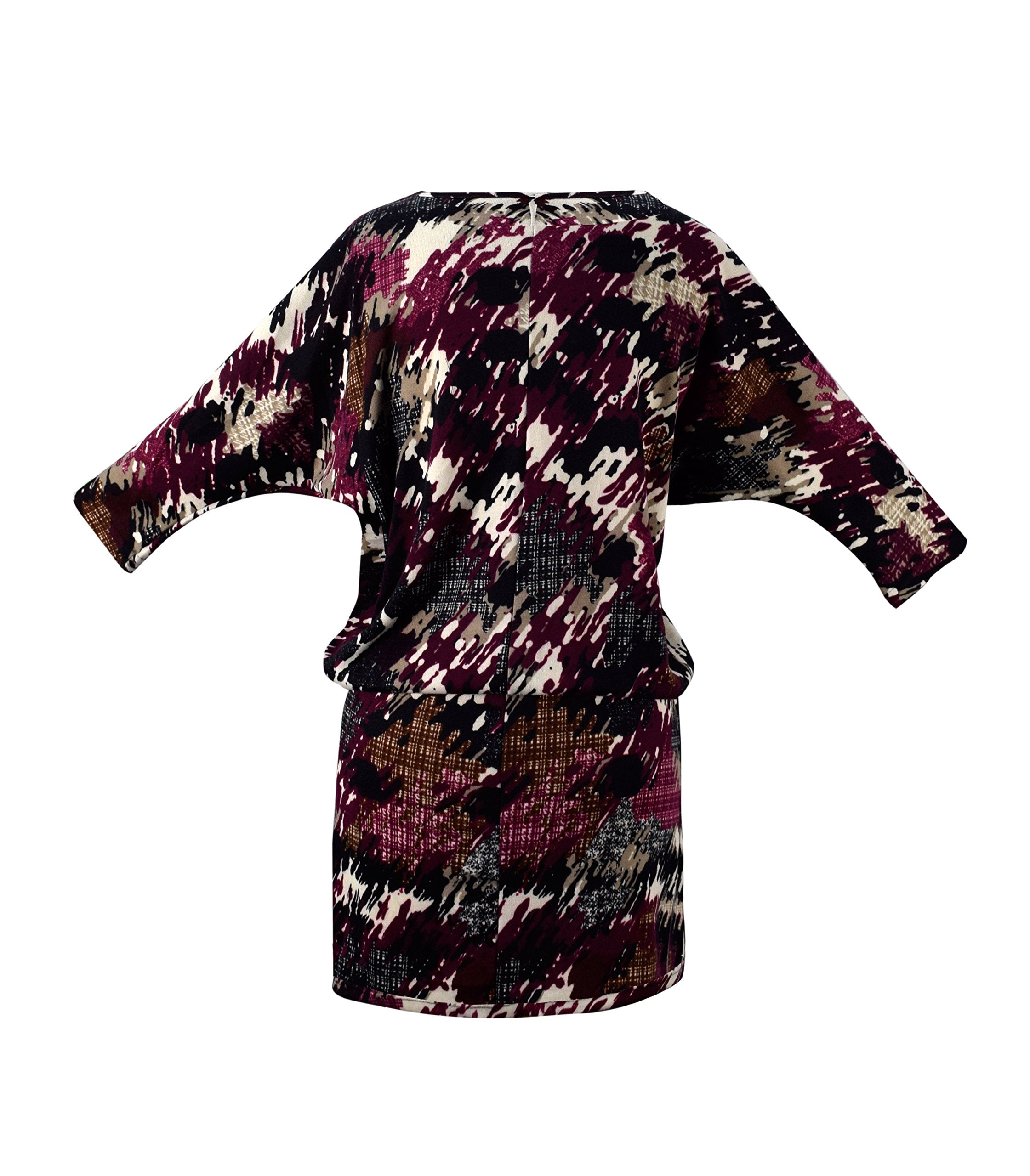 Women's Oversized Batwing Dolman Dress - Flowy Summer Pullover for Casual Wear, Beach Cover-Up & Boho Outfits