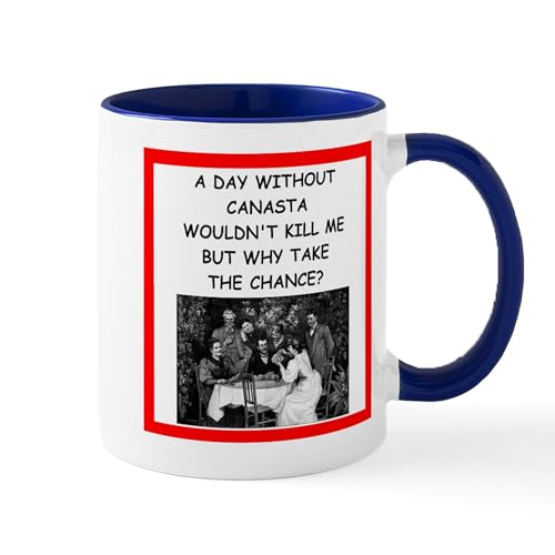 White/Navy Inside - Canasta Mug