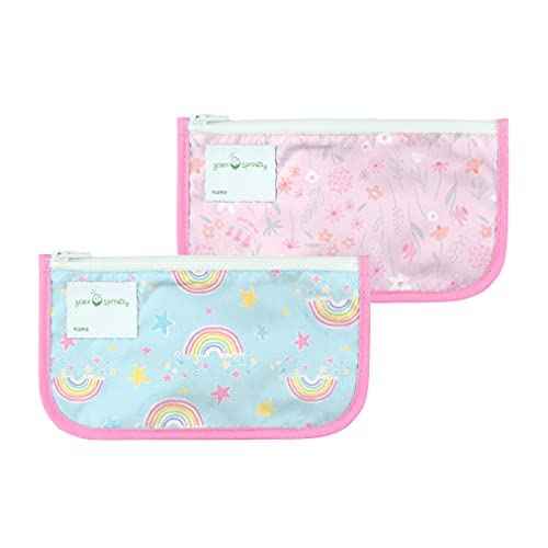Aqua Rainbows/Pink Wildflowers