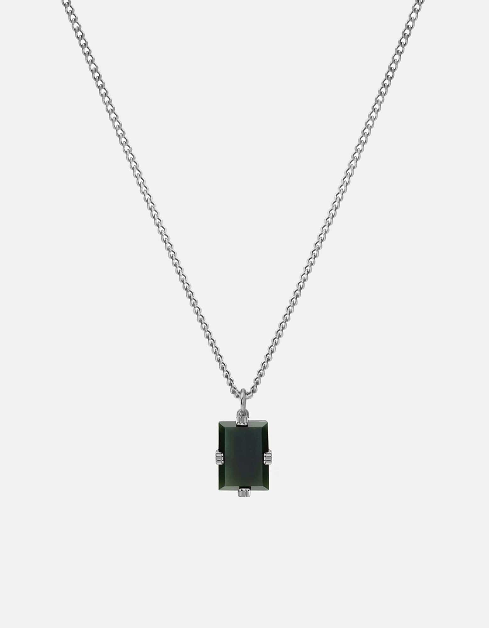 Lennox Agate Necklace for Women - Sterling Silver Pendant with Natural Stone - Elegant Jewelry Gift for Birthday, Anniversary & Special Occasions