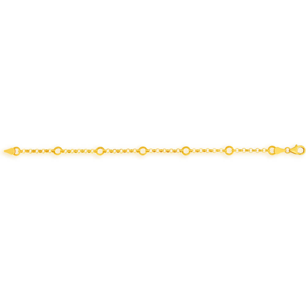 9ct Exquisite Yellow Gold Fancy Bracelet for Women - Elegant Jewelry Gift for Anniversary, Birthday & Special Occasions