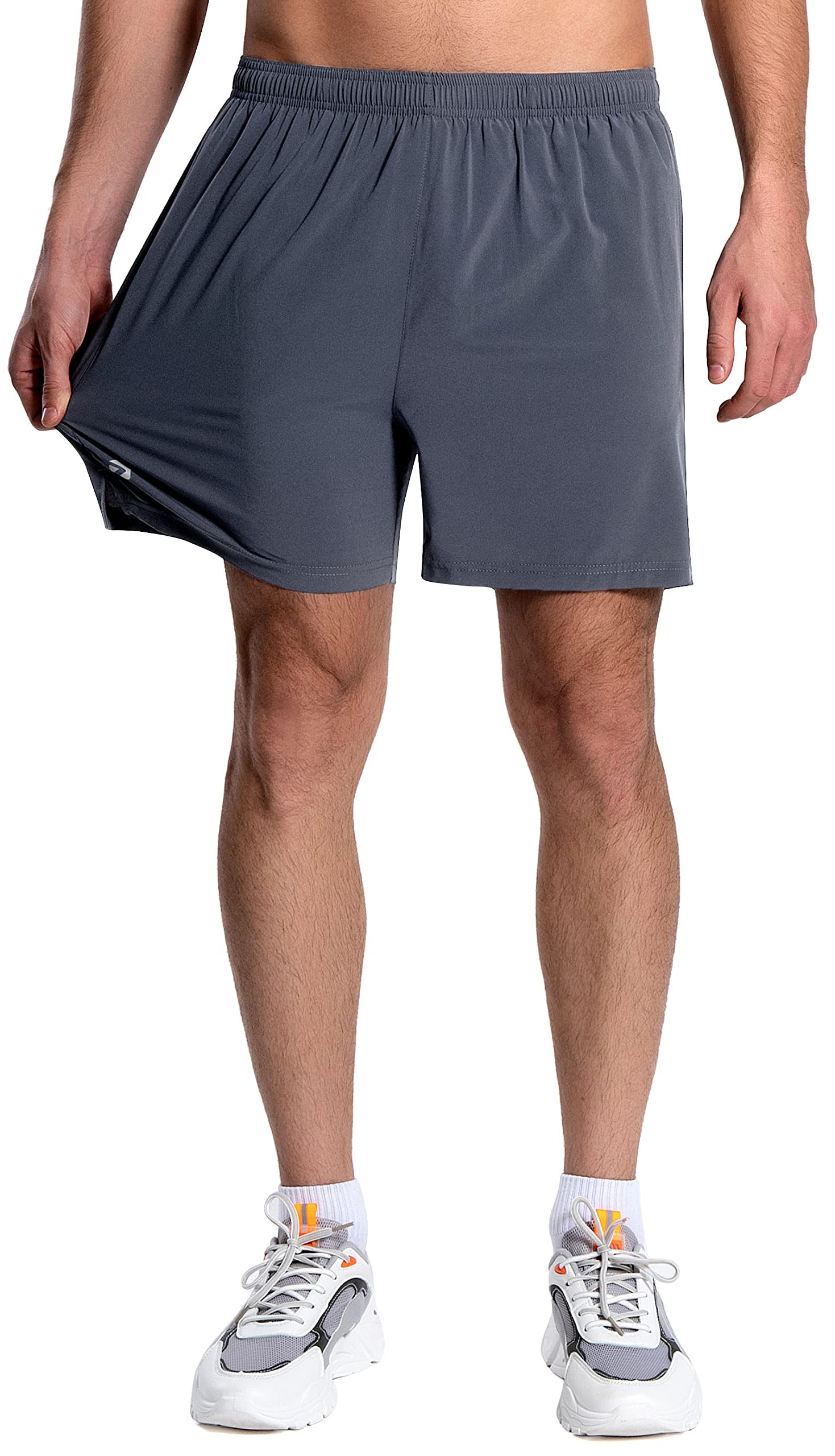 Men's 5 Inch Running Shorts - Lightweight Quick-Dry Athletic Workout Gym Shorts with Liner & Zipper Pockets - Perfect for Jogging, Training, and Gym Sessions