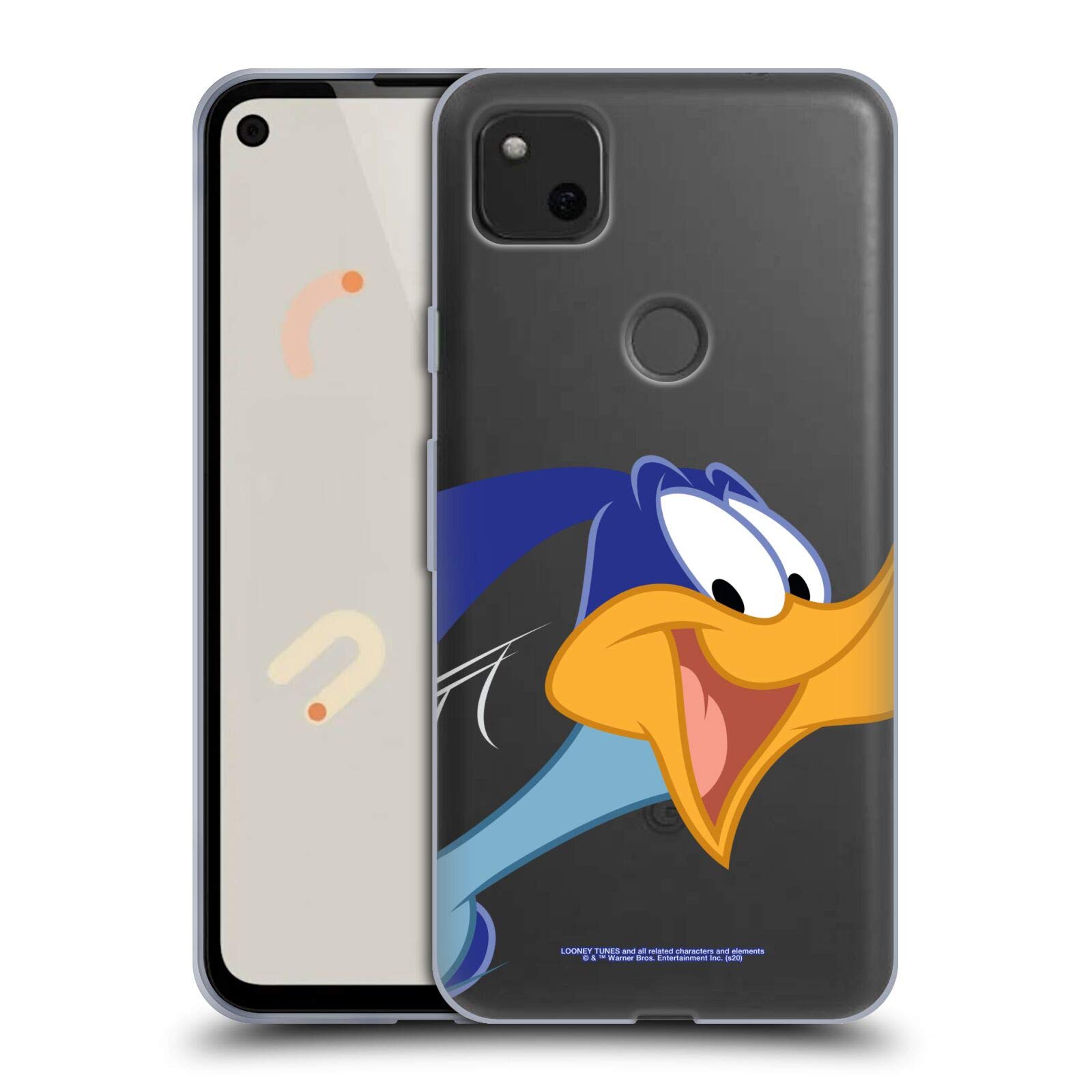 Looney Tunes Road Runner Soft Gel Case for Google Pixel 4a - Durable Protection for Everyday Use