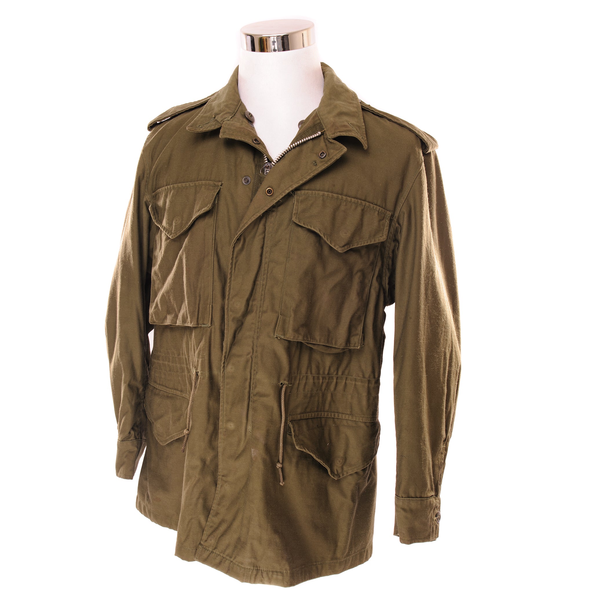 Vintage US Army M-1951 M51 Field Jacket - Korean War Era Military Surplus - Medium Short Size - Outdoor Adventure & Historical Reenactment Gear