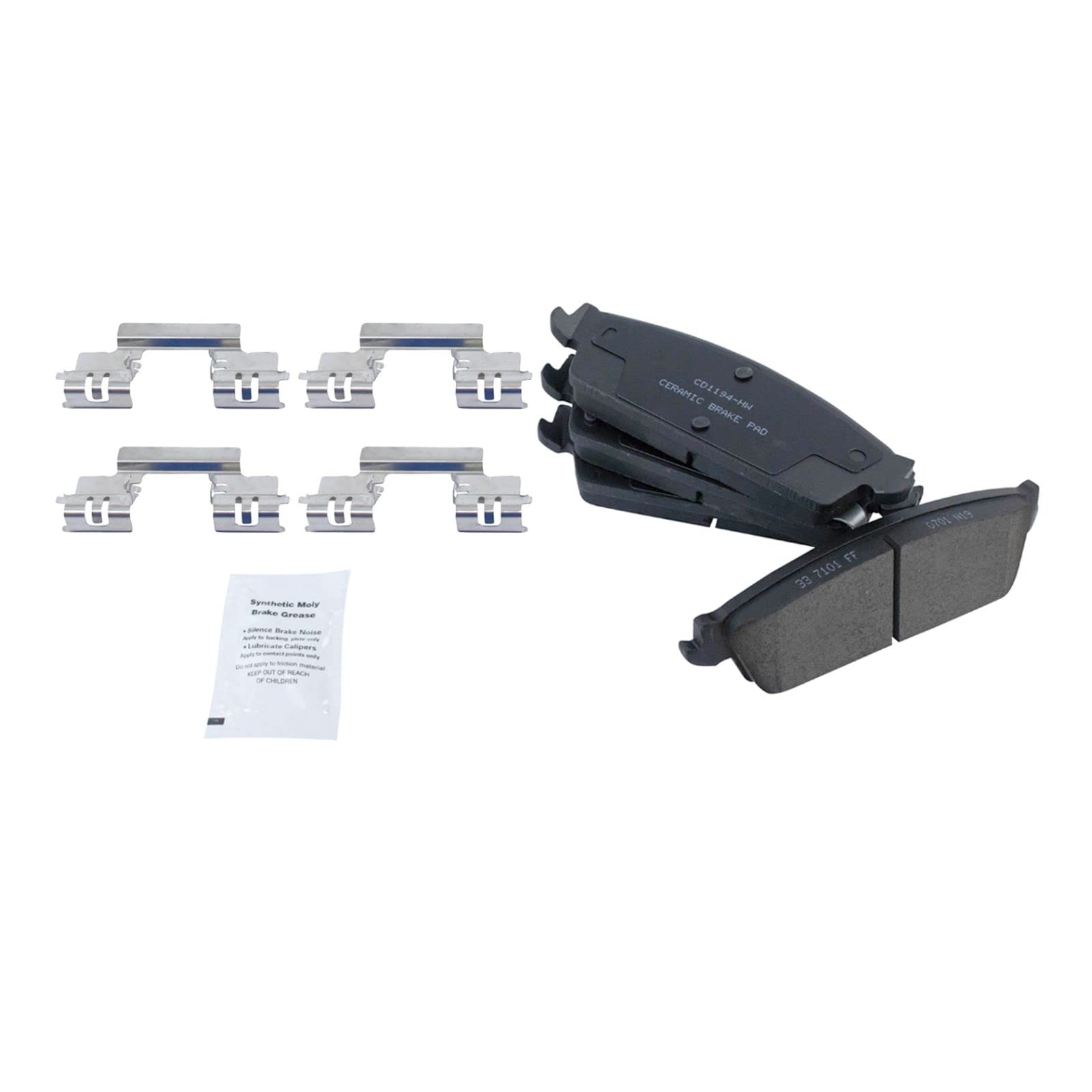 High-Performance Rear Ceramic Brake Pads with Rotors, Calipers & Hose Kit - Compatible with Chevy Silverado, Tahoe, Suburban | Durable Braking System for Off-Road, Towing & Daily Driving