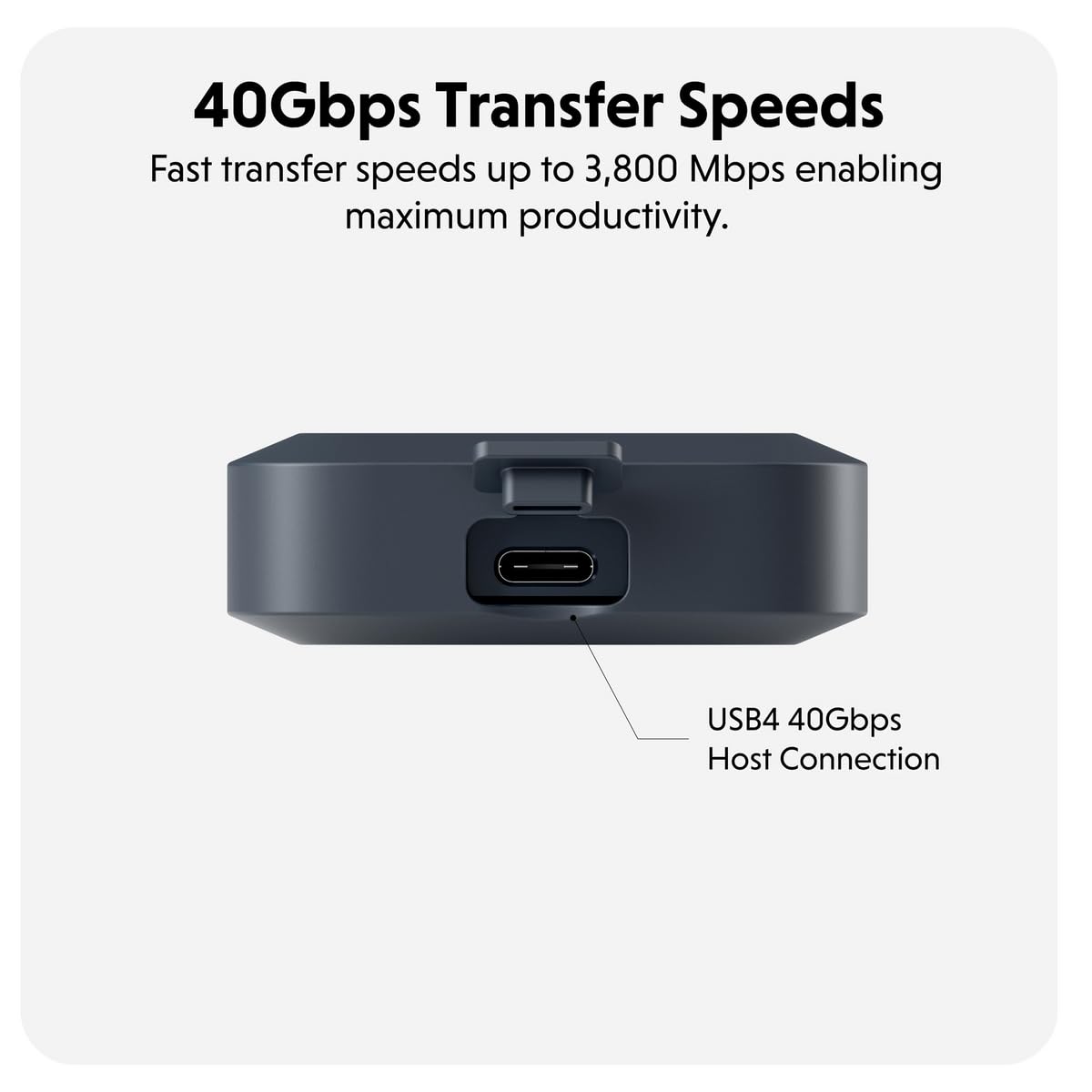 HyperDrive Next Portable 40Gbps USB4 M.2 NVMe SSD Enclosure - Compatible with M.2 NVMe SSDs up to 4TB for PS5, Windows 10, macOS 12.4+ - Waterproof & Dustproof - Supports 2230/2240/2260/2280mm SSDs - Perfect for Gaming, Video Editing & External Storage Expansion