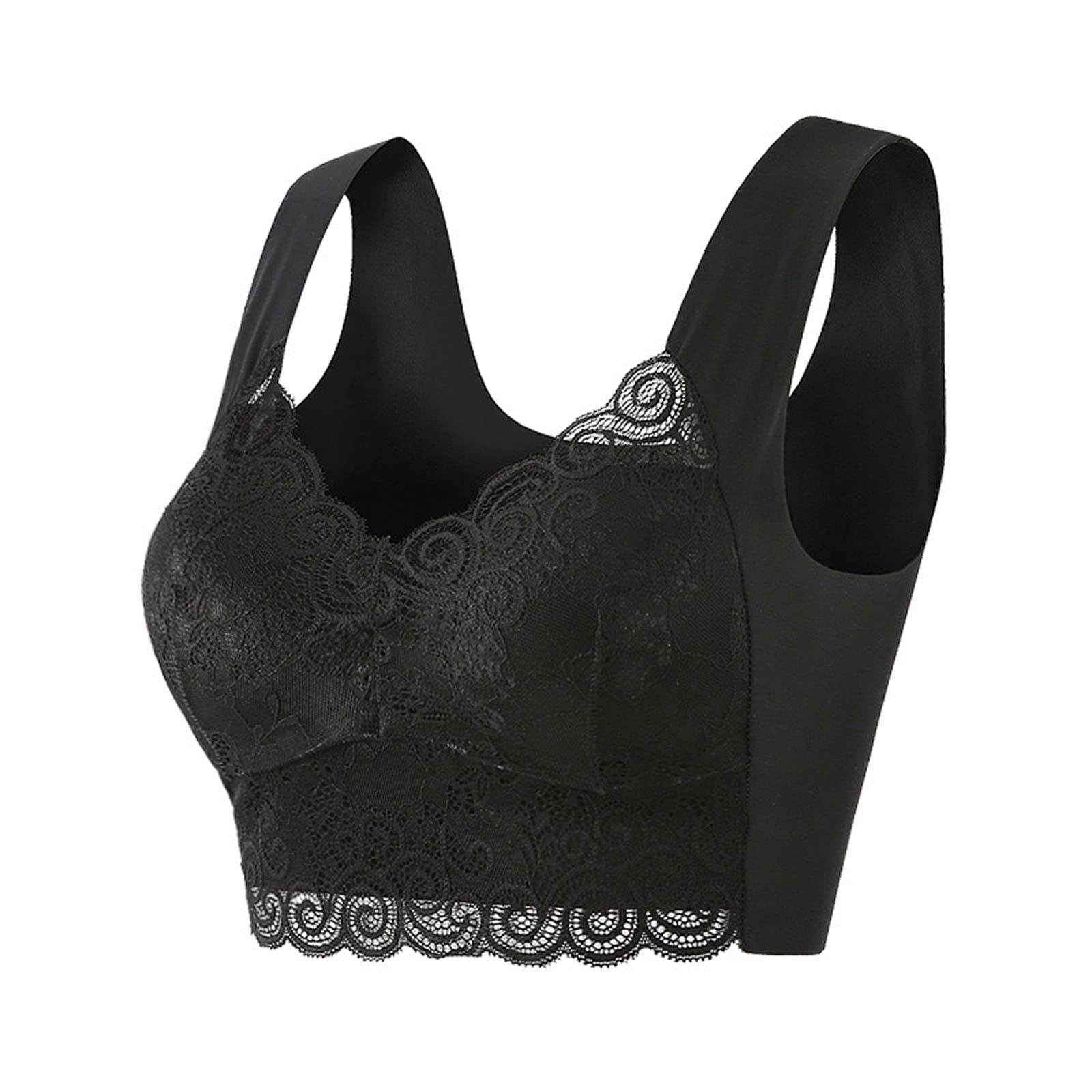 Women's Seamless Sports Bra - Mid Impact, Molded Cup, Padded & Invisible for Comfort - Perfect for Yoga, Running & Gym Workouts