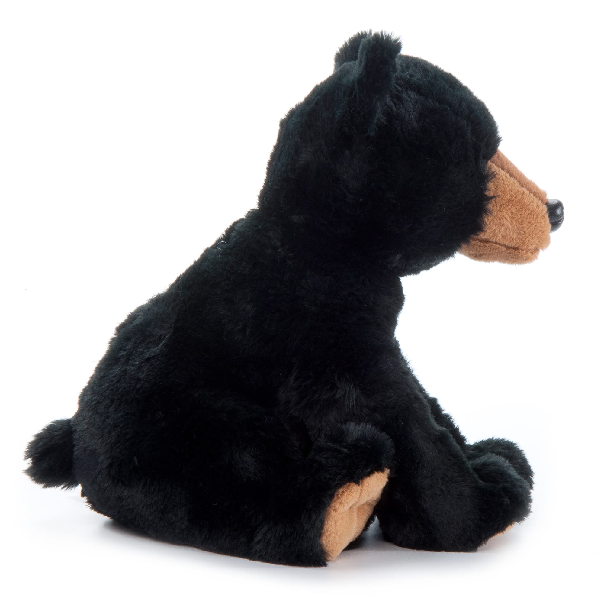 Wild Onez 9-Inch Black Bear Plush Toy - Soft Stuffed Animal for Kids, Perfect Gift for Birthdays & Holidays - Great for Cuddling, Nursery Decor, and Themed Petting Zoo Play