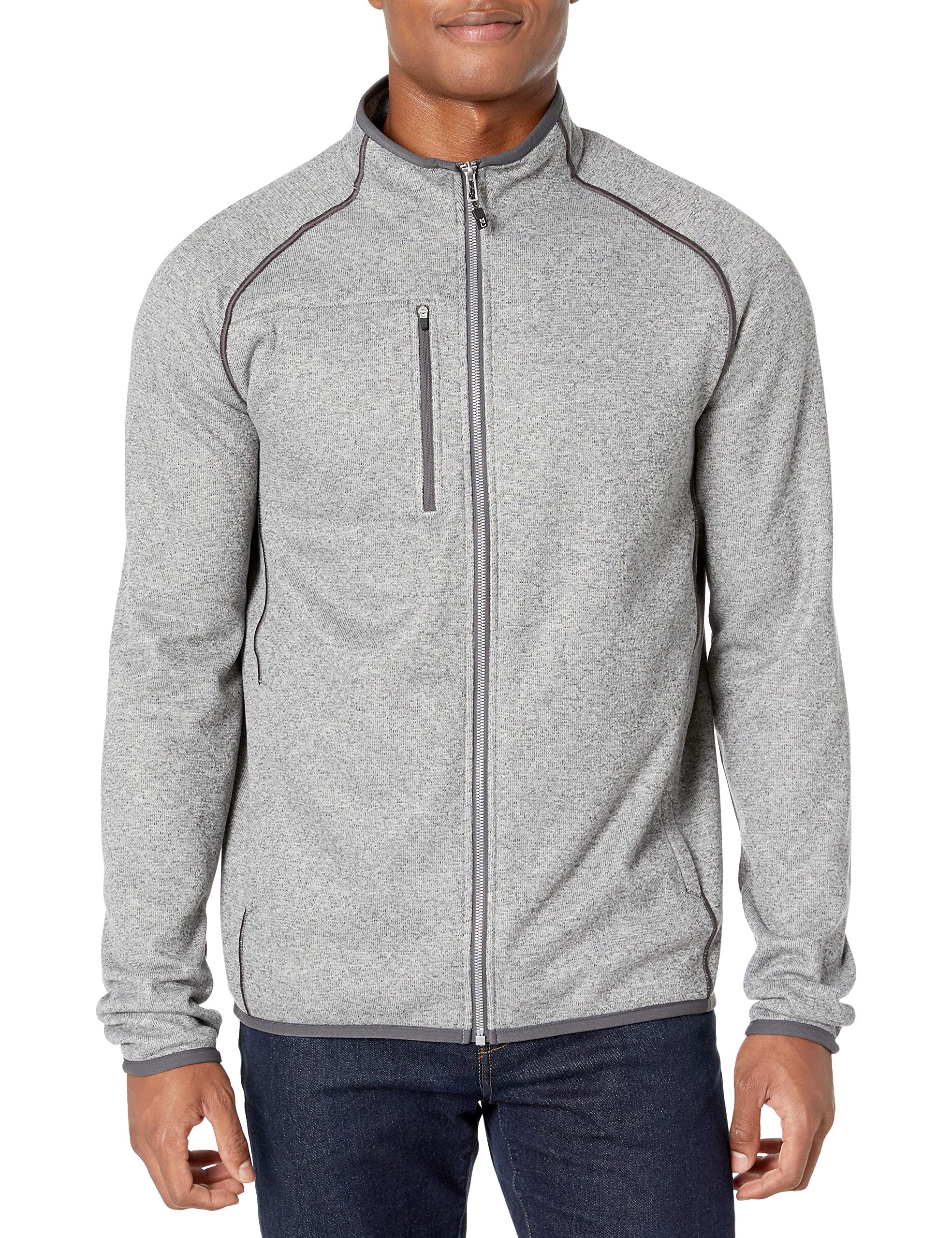 Cutter & Buck Men's Big & Tall Full Zip Jacket - Water-Resistant Windbreaker for Outdoor Activities, Hiking & Casual Wear