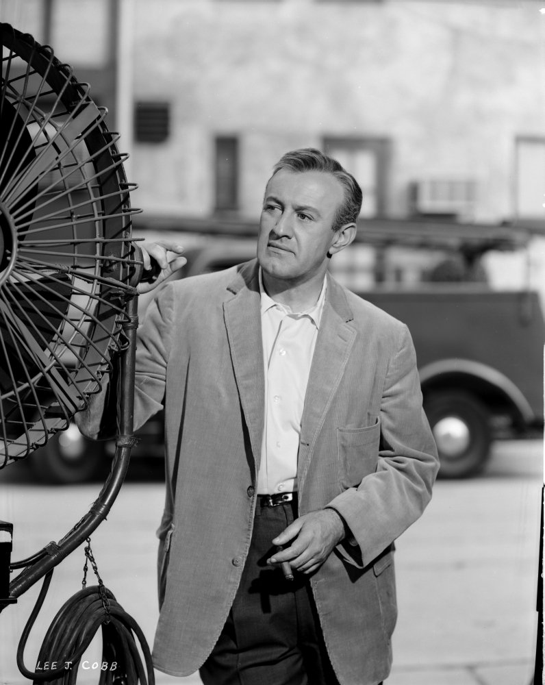 Lee Cobb Oscillating Fan Photo Print - 24x30 Inches - Vintage Actor Wall Art for Home, Office & Theater Decor