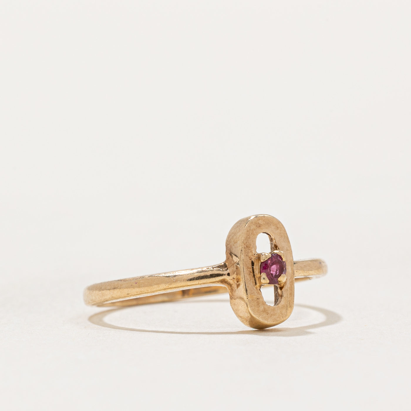 0.03ct Oval Ruby Ring - Size 4.5 - Elegant Women's Jewelry for Engagement, Anniversary & Special Occasions