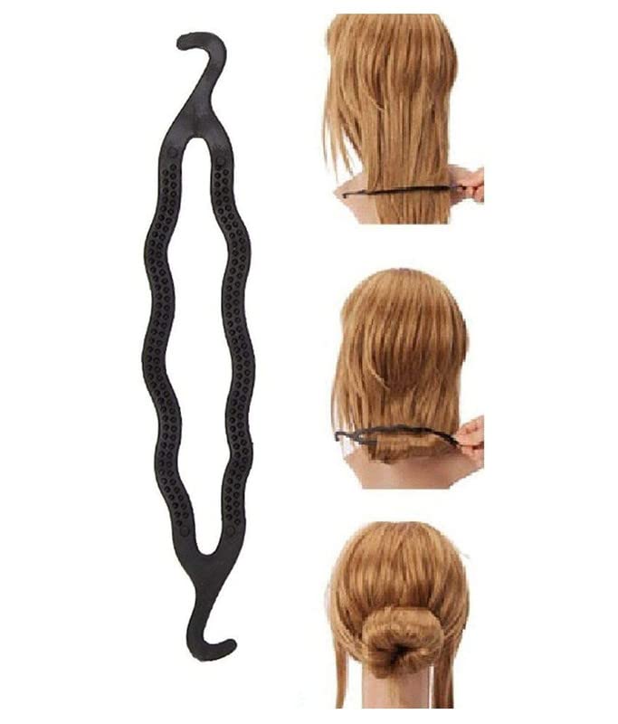 CHANDERKASH 5-Pack Women's Fashion Juda & Hair Extension Maker Combo - Black Hair Accessories for Braiding, Styling & Party Looks