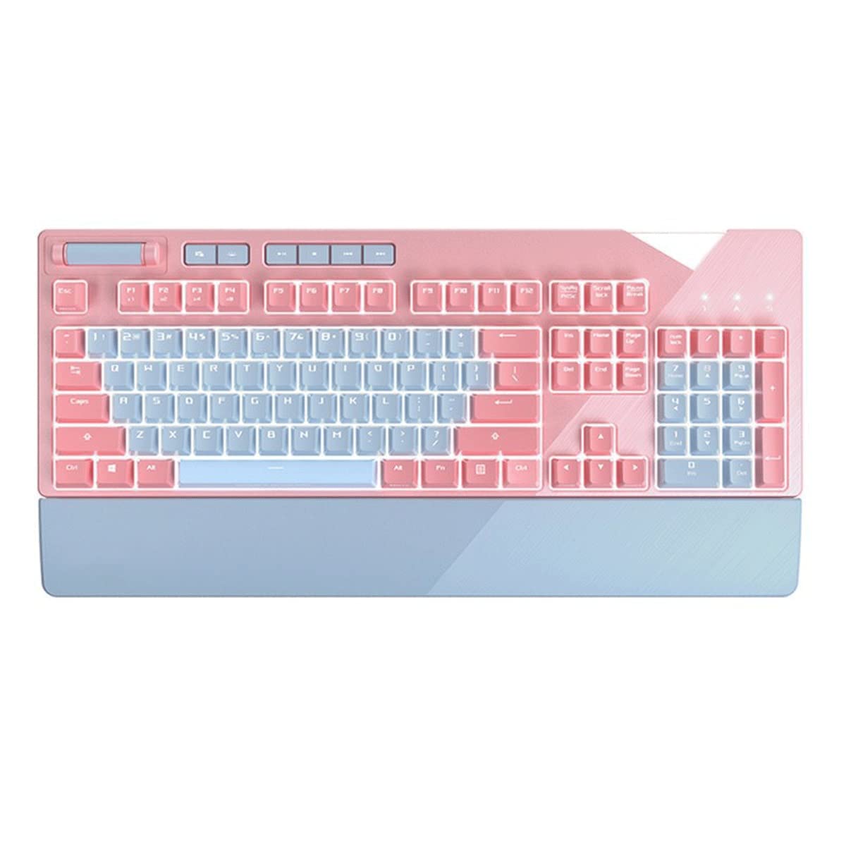 Pink Gaming Keyboard and Mouse Combo - Mechanical Keyboard with RGB Backlight, Wired Gaming Mouse, Mouse Pad - Perfect for PC Gaming, Streaming & Office Work (Color: Pink)