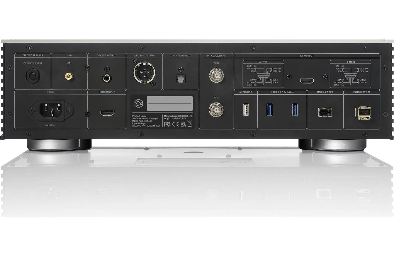 Rose RS130 High-Performance Network Audio Streamer - Wireless Music Streaming for Home Theater & Hi-Fi Systems