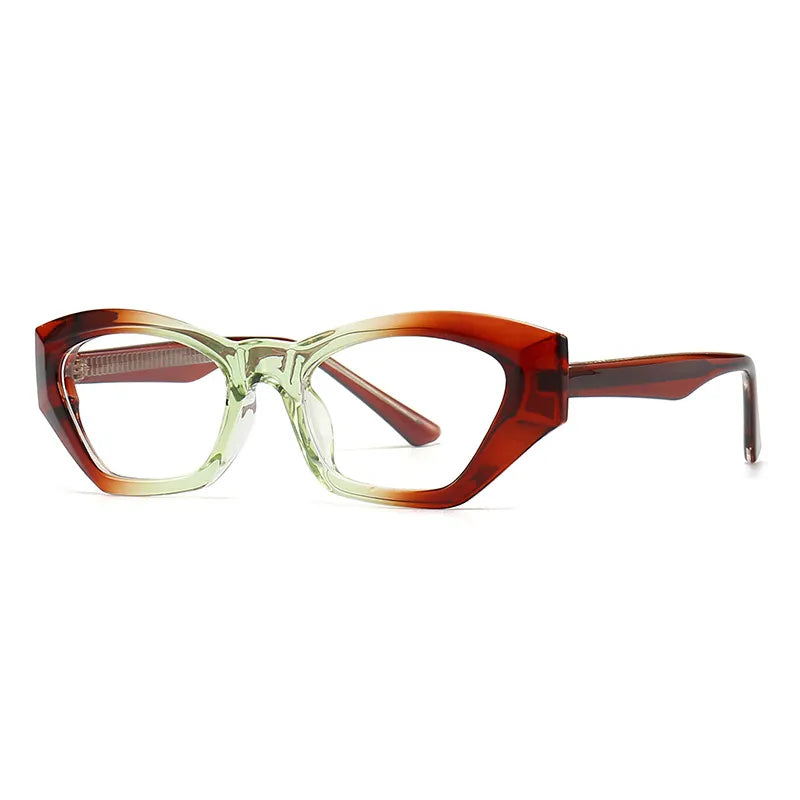 CCspace Unisex Full Rim Cat Eye Titanium Eyeglasses Frame - Lightweight TR90 Material (Model 56842) - Perfect for Reading, Work & Fashion Accessories
