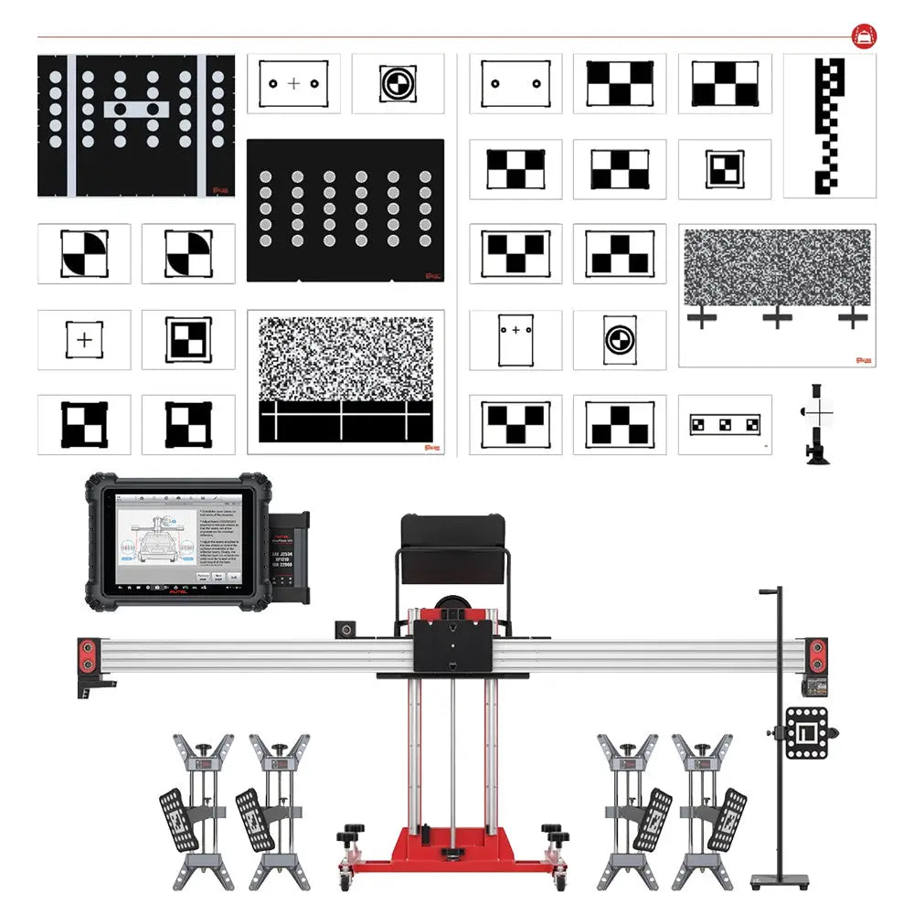 Autel AS30T ADAS All Systems Calibration 3.0 Package with MS909 Tablet & IA800 - Professional Automotive Diagnostic Tool for Advanced Driver Assistance System (ADAS) Calibration in Auto Repair Shops and Dealerships