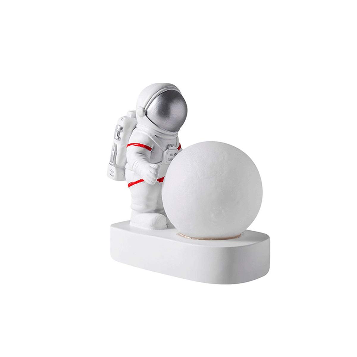 SHIJIAN Astronaut Moon Lamp - 3D Printed Night Light with AG10 Battery, Perfect for Kids Bedroom, Nursery Decor & Unique Gift for Space Lovers | Romantic Ambient Lighting for Bedside, Study Desk & Home Decor