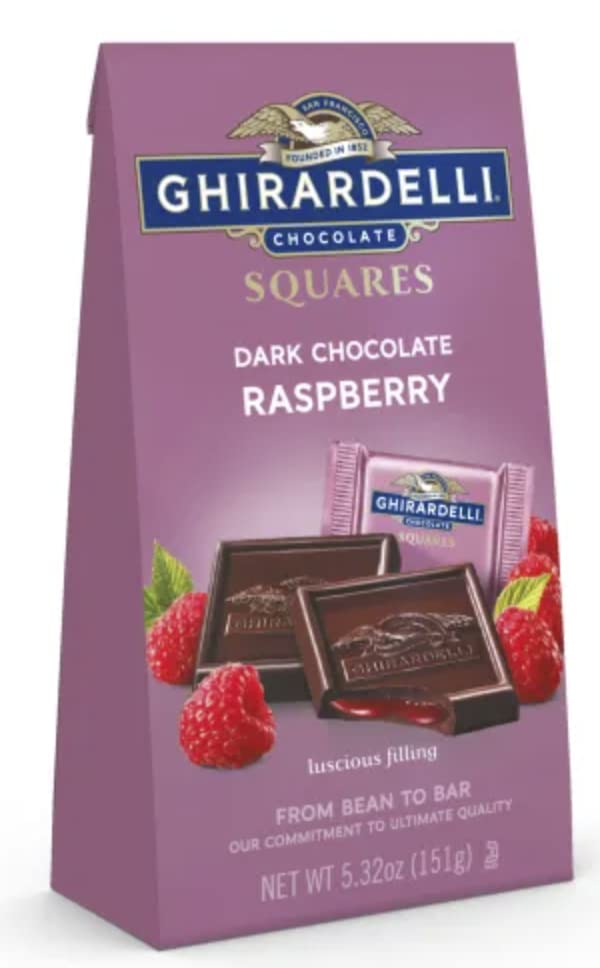 Ghirardelli Dark Chocolate Variety Pack - Sea Salt Caramel, Intense Dark, Raspberry for Gifts & Desserts