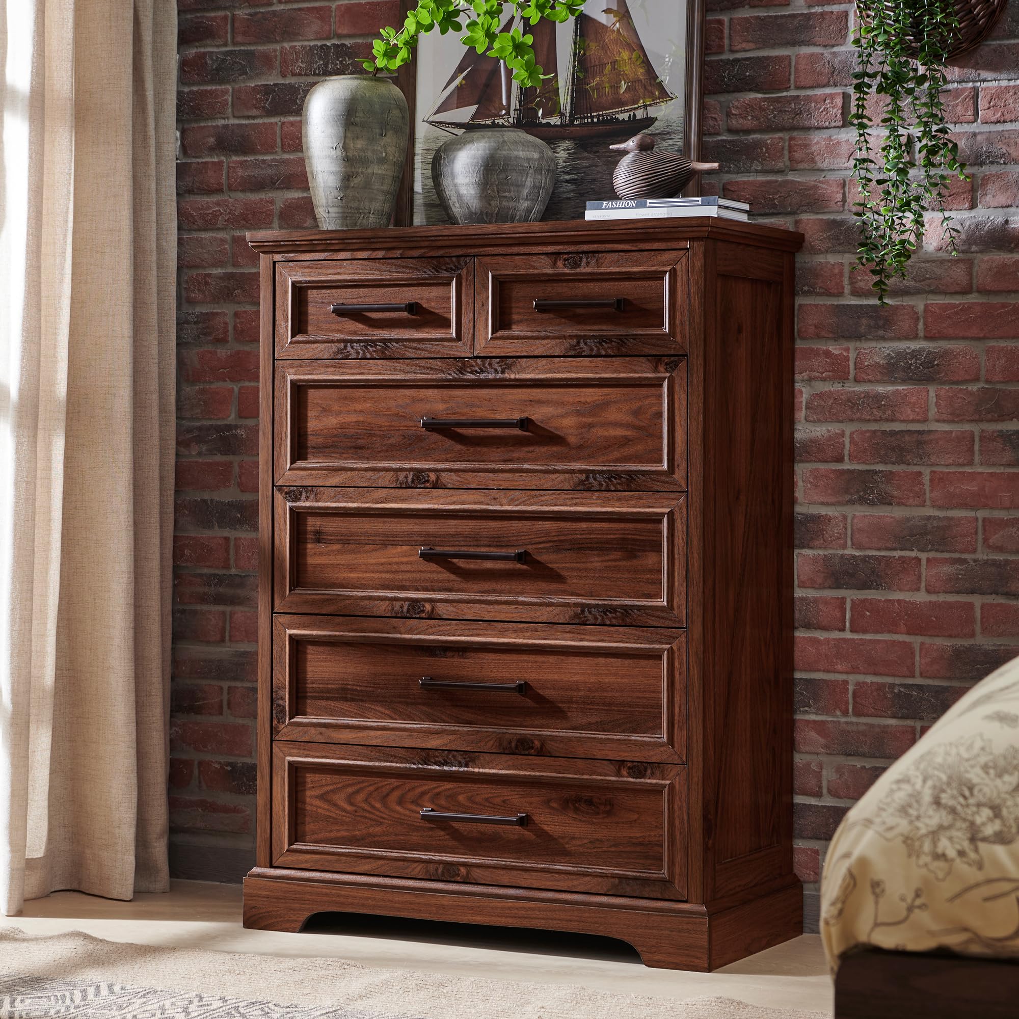 6 Drawer Dresser for Bedroom - 44