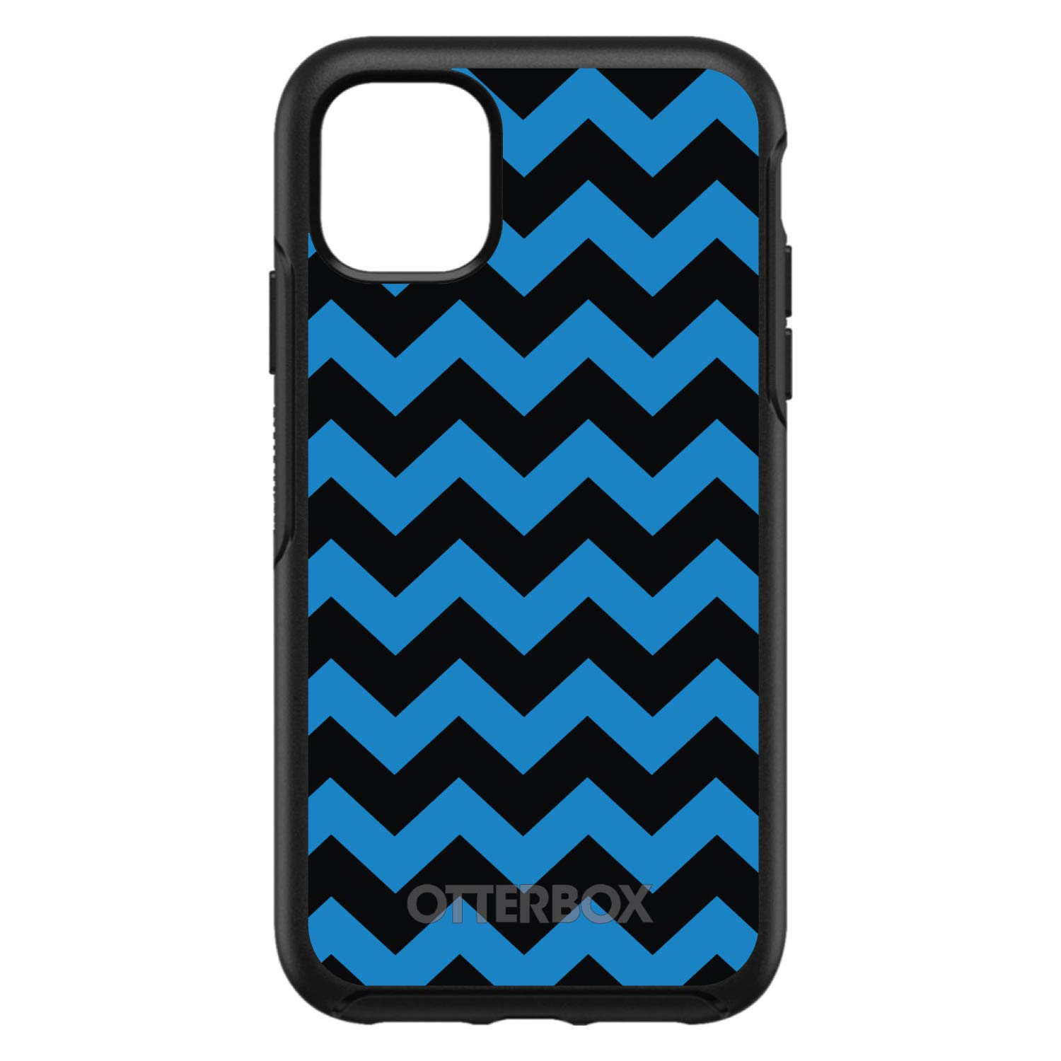 DistinctInk iPhone 11 Pro MAX Case (6.5 Inch) - Shockproof Protective Cover with Chevron Stripes Design - Durable Replacement for OtterBox Symmetry - Perfect for Work, Travel & Outdoor Activities