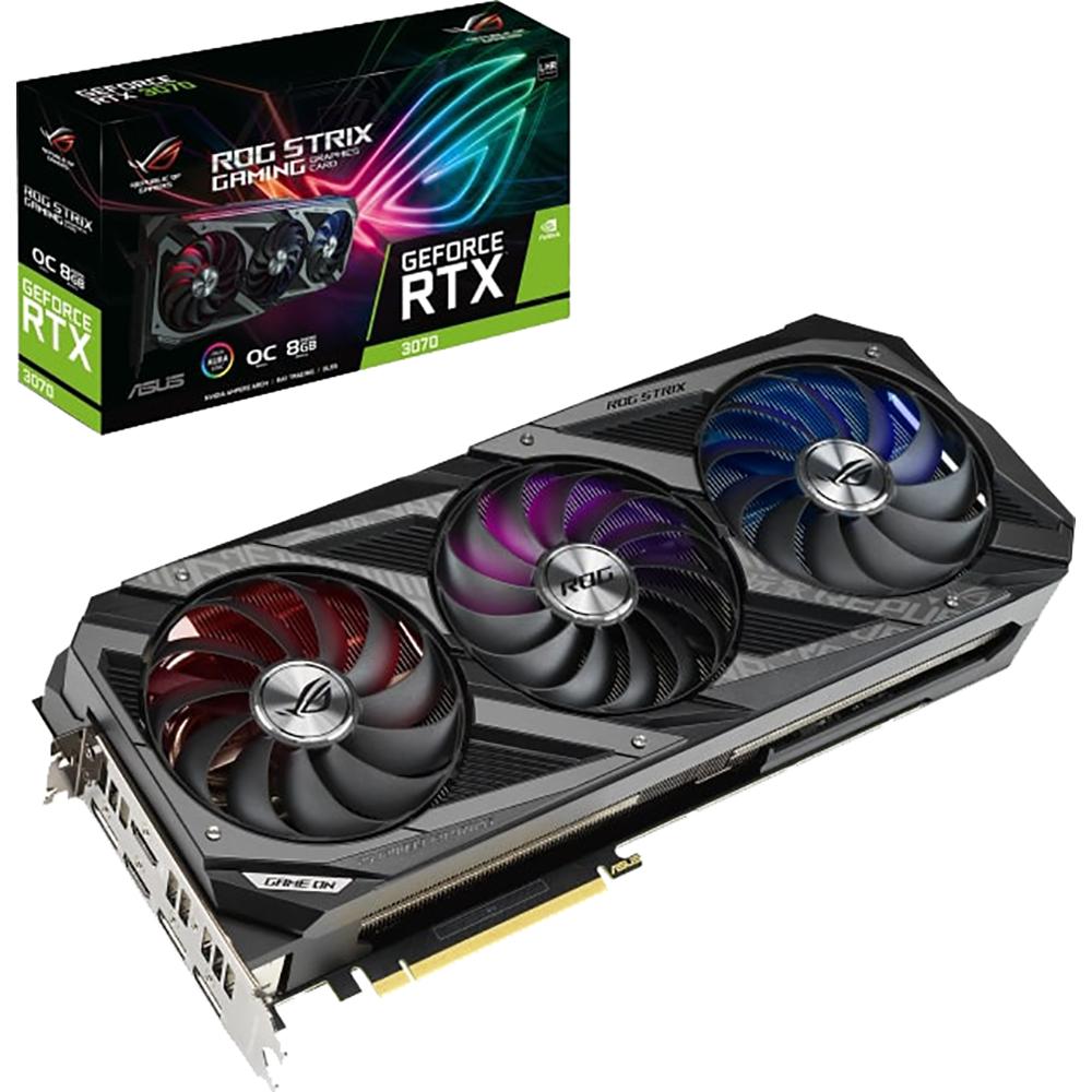 ASUS ROG STRIX RTX 3070 O8G V2 Gaming Graphics Card - 8GB GDDR6, RGB Lighting, Axial-Tech Fans | Perfect for 1440p Gaming, VR, and Content Creation