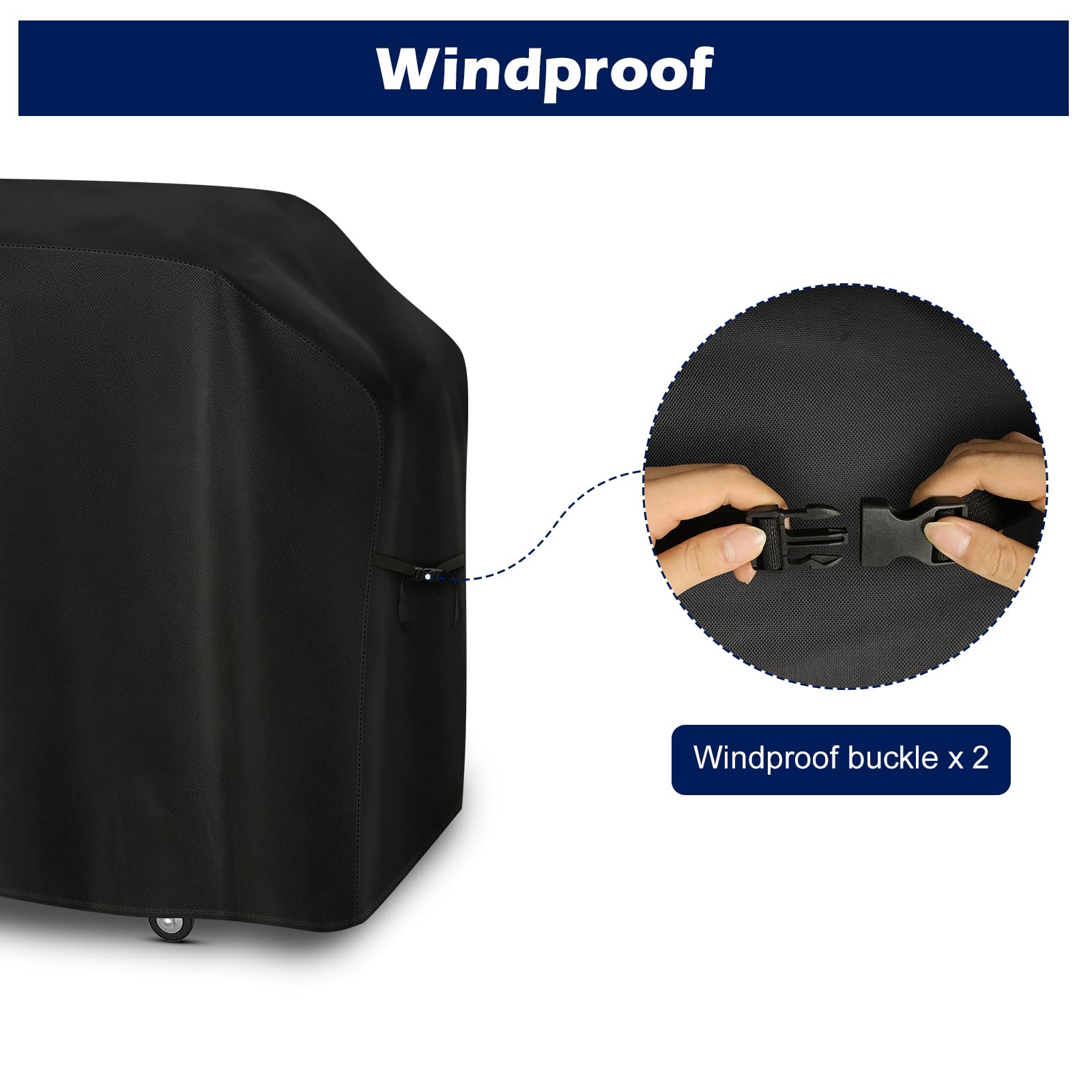 Blackstone 28 Inch Griddle Cover - Waterproof Oxford Grill Cover for Blackstone 1883, 1924 & More - Heavy Duty Protection for Outdoor Cooking Station with Hood - Perfect for Backyard BBQs, Camping & Tailgating
