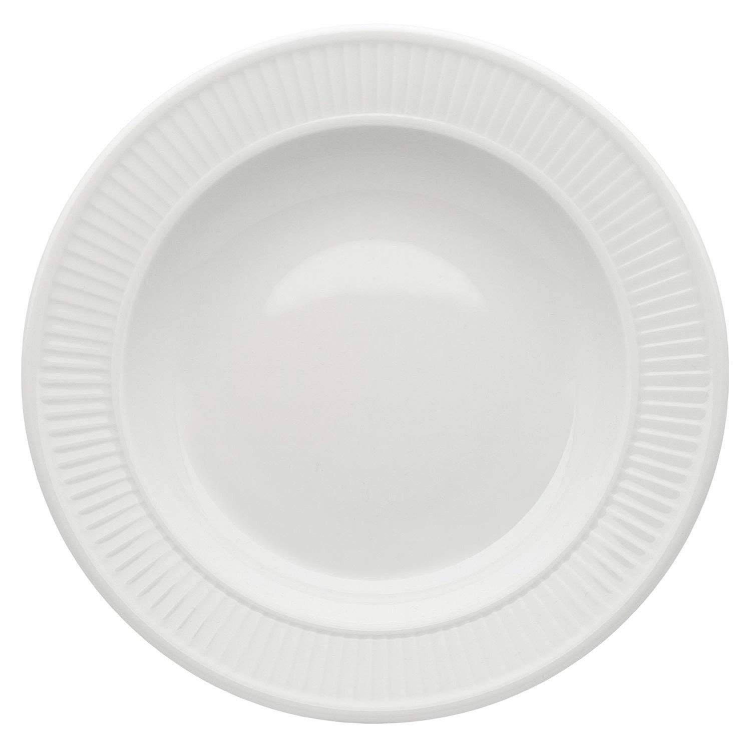 Premium Pillivuyt Plissé White Porcelain Soup Bowl & Plate Set - 8.5 Inch Diameter, 8 oz Capacity - Elegant Dinnerware for French Onion Soup, Pasta, Salad & Dessert Serving - Perfect for Restaurants, Dinner Parties & Home Dining