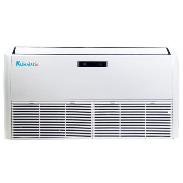 36,000 BTU Klimaire Decorative Ductless Floor/Ceiling Fan Coil Unit with 16 SEER Air Conditioner - Energy Efficient Cooling for Large Rooms, Home & Office Use