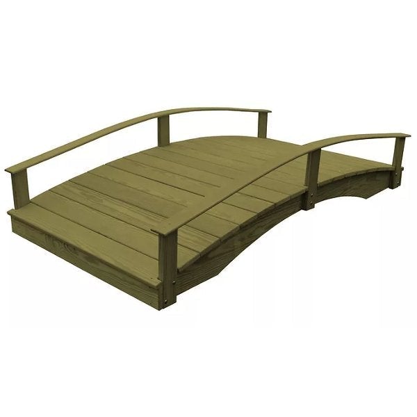 Handcrafted Oriental Garden Bridge - Decorative Asian Wooden Footbridge for Zen Gardens, Ponds & Backyard Landscaping