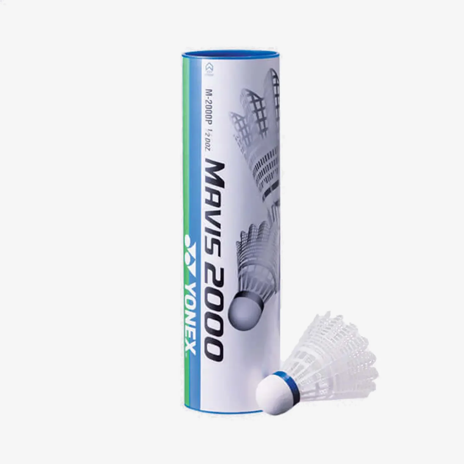 Yonex Mavis 2000 Nylon Badminton Shuttlecocks - White, Medium Speed for Training & Recreational Play - Perfect for Indoor & Outdoor Badminton Games