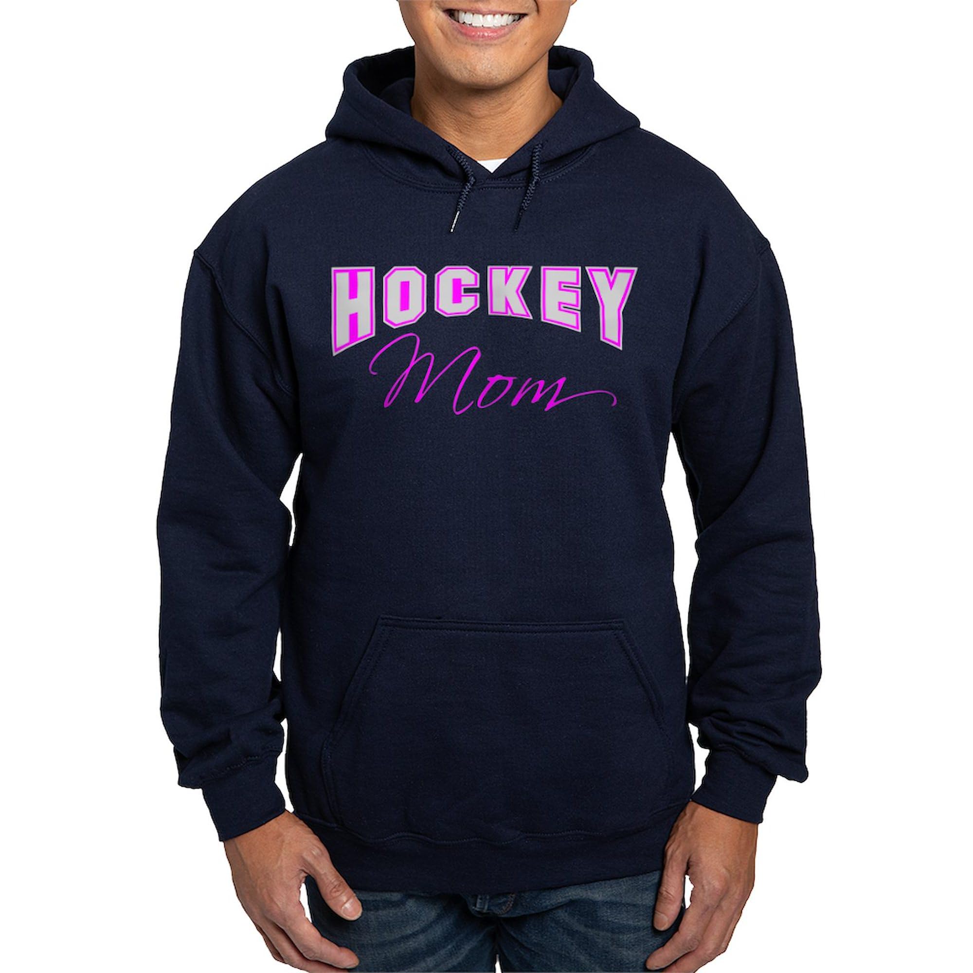 Hockey Mom Pink Hoodie for Women - Dark Regular Fit Pullover Sweatshirt | Perfect for Games, Practice & Casual Wear