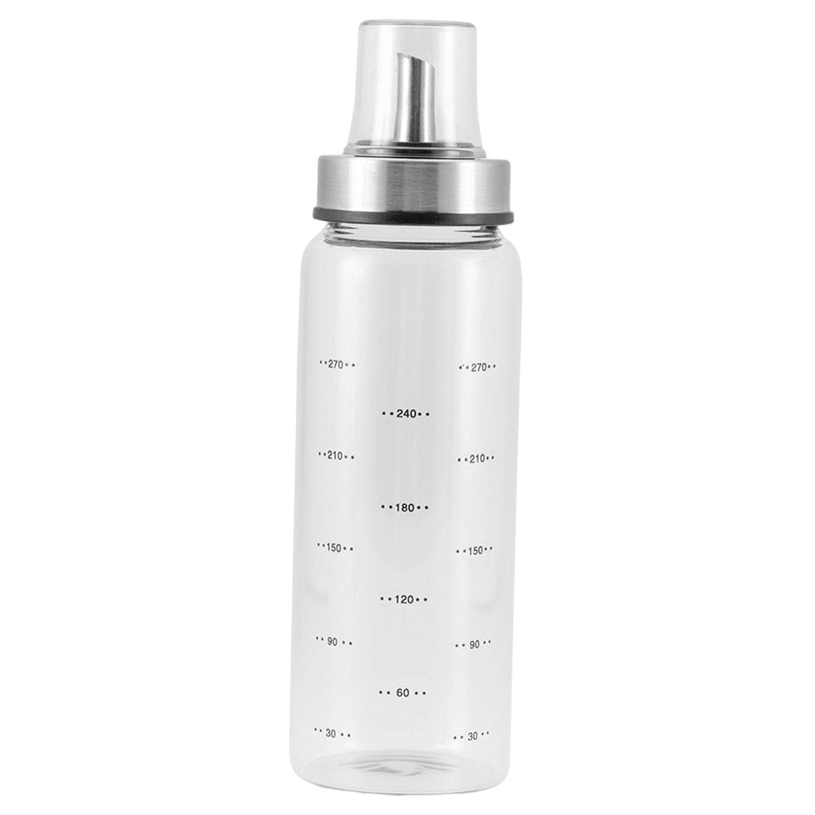 Premium Oil Dispenser Bottle with Degree Scale - 270ml Leakproof Kitchen Oil Container for Olive, Cooking & Salad - Wide Opening Spout Cruet for Grilling, Baking & Dressing (Ideal for Home & Restaurant Use)