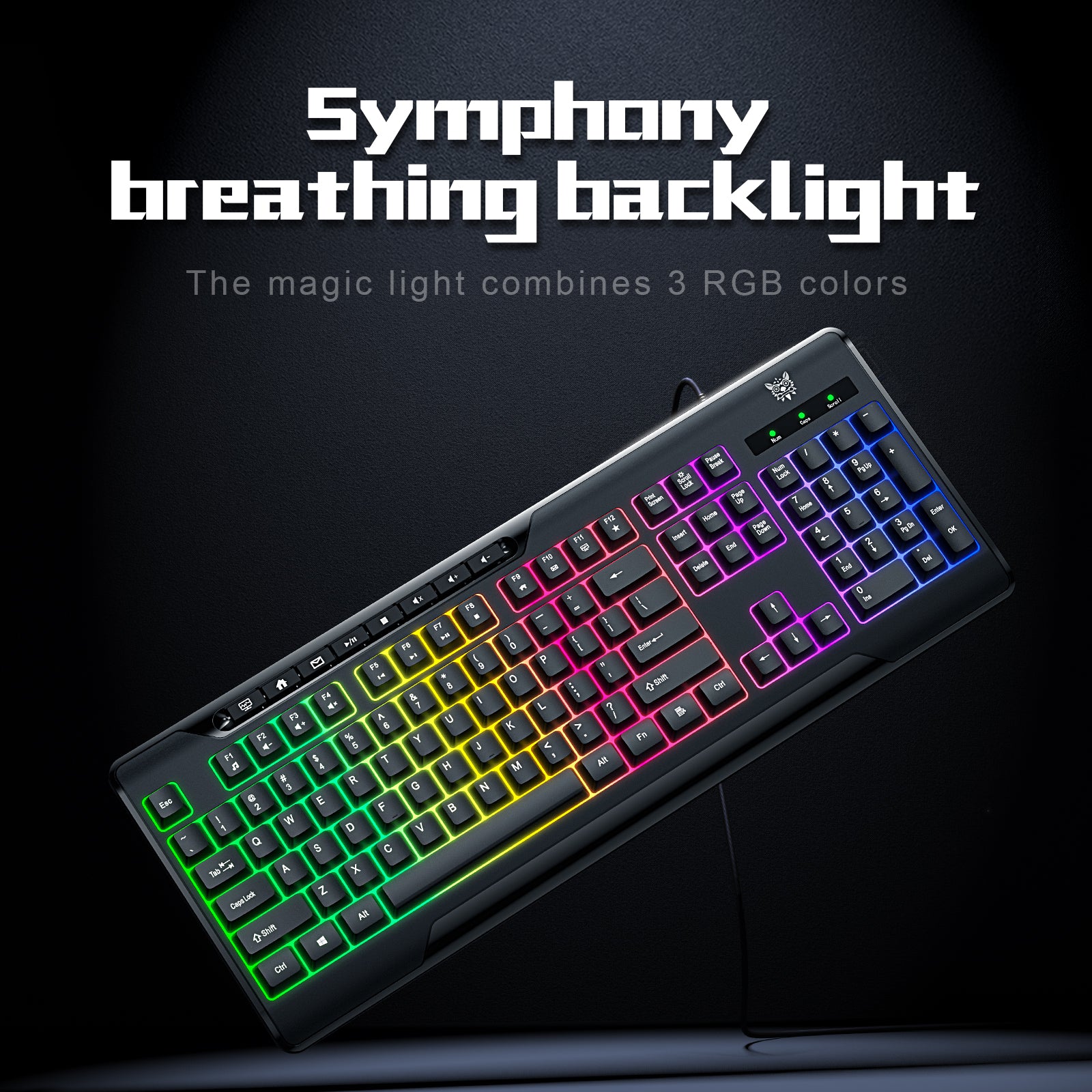 ONIKUMA TZ5006 5-in-1 Gaming Combo Set - RGB Gaming Mouse, Mechanical Keyboard, Noise-Cancelling Headset with Stand & Large Mousepad | Perfect for PC & Console Gaming Setup