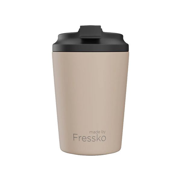 Fressko Reusable Ceramic Coffee Cup - Eco-Friendly Travel Mug for Hot & Cold Drinks | Perfect for Office, Camping & Outdoor Adventures