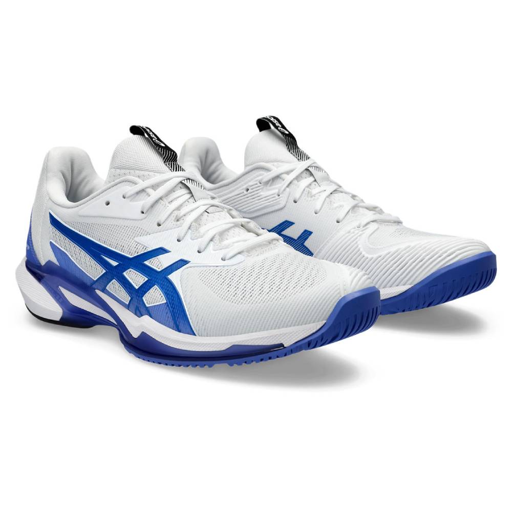 ASICS Solution Speed FF 3 Men's Tennis Shoes - Lightweight Performance Court Shoes for Competitive Play (White/Tuna Blue) - Perfect for Hard Court Matches & Training Sessions