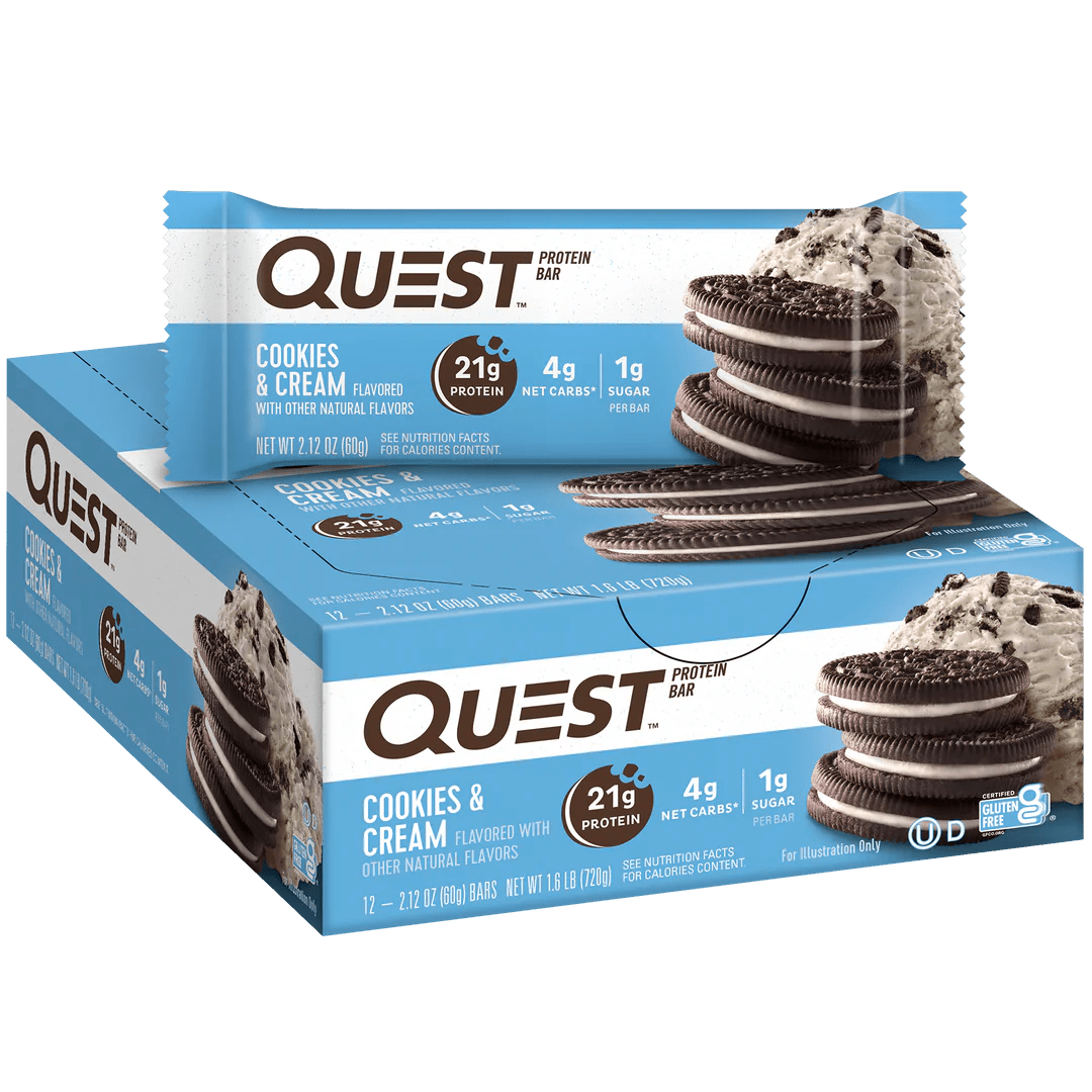 Quest Protein Bars 12 Pack - High Protein Snack Bars for Weight Loss & Muscle Building - Perfect for Gym, Workout & On-the-Go Energy Boost