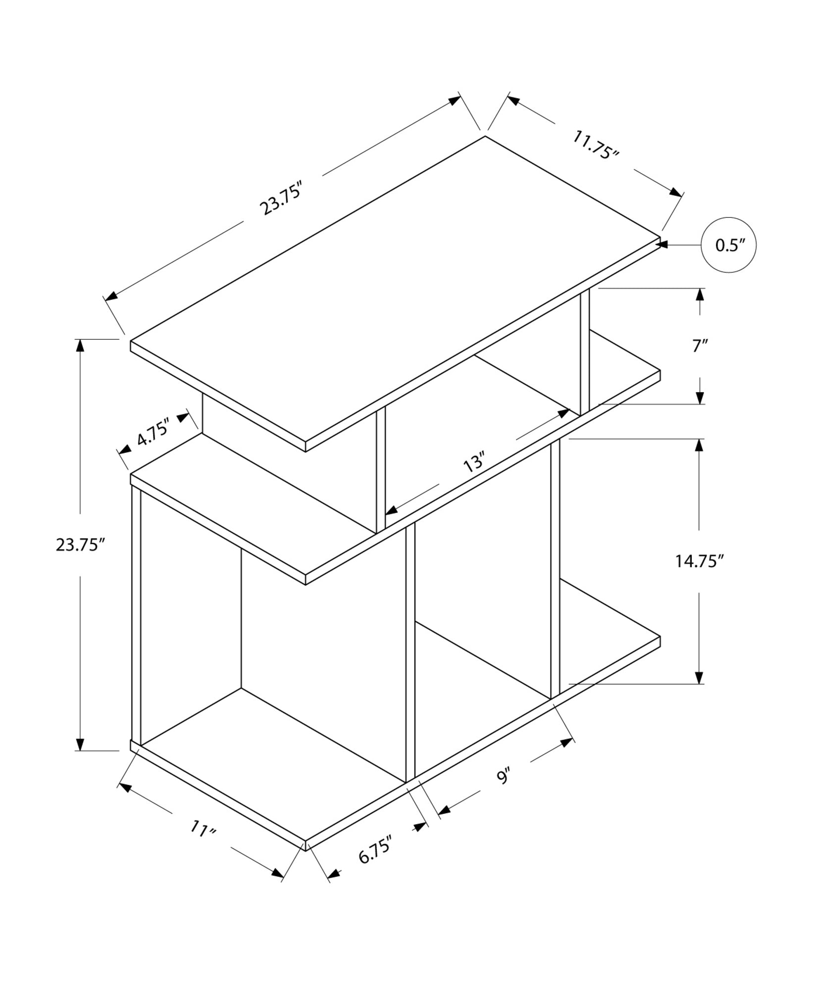 Modern Accent Table 24
