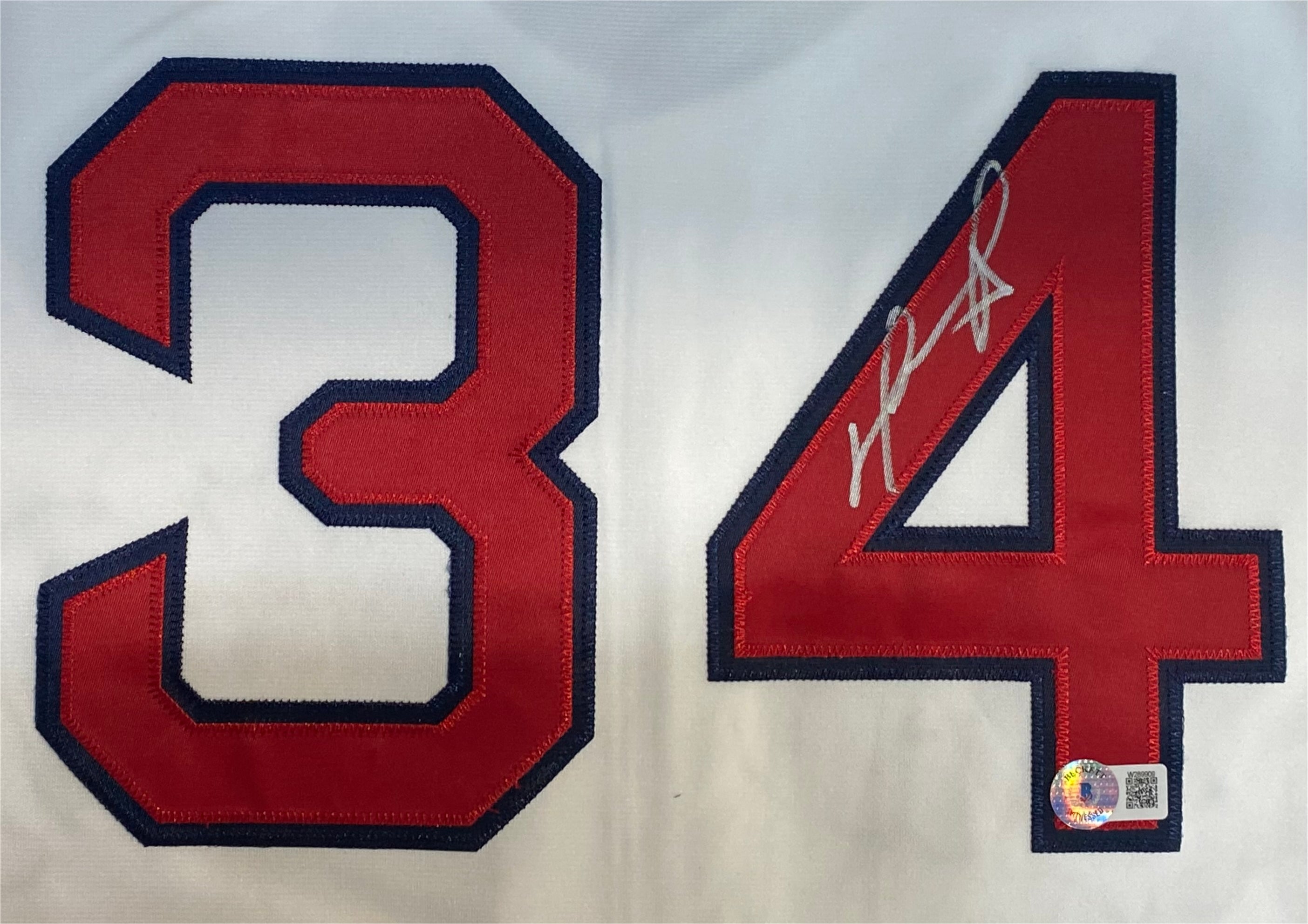 David Ortiz Autographed Boston Red Sox 2004 World Series Mitchell & Ness Baseball Jersey - Authentic BAS ITP Certified - Perfect for Collectors, Sports Memorabilia Displays, and Red Sox Fans