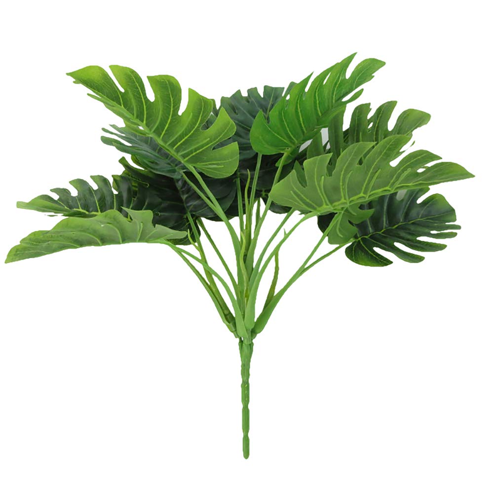 Liyhh 1Pc Artificial Monstera Plant - Realistic Fake Tropical Leaf Decor for Wedding, Home, Hotel, Cafe & Party | Perfect for Indoor Greenery, Table Centerpieces & Wall Decor