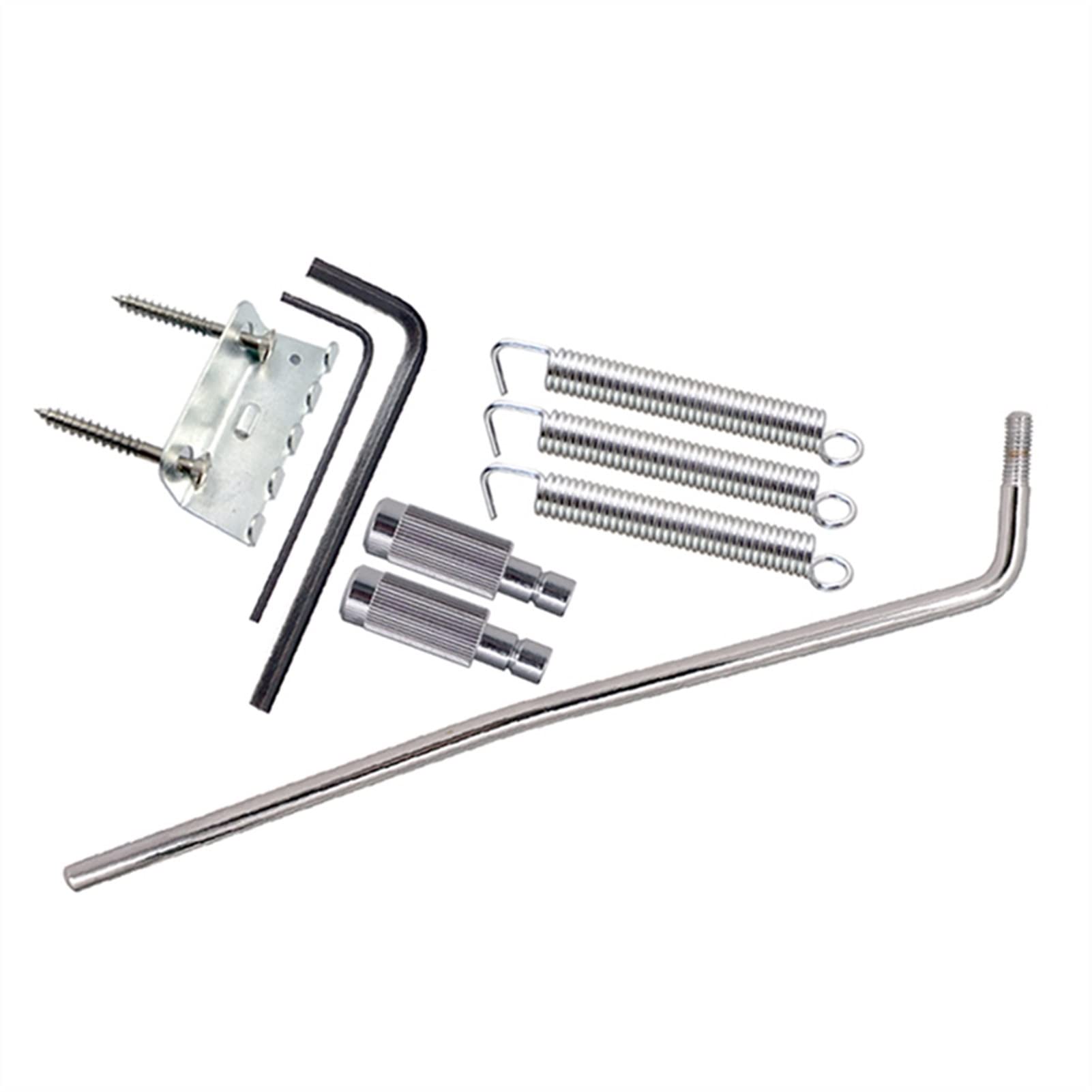 ST Electric Guitar Tremolo Bridge Tailpiece Roller Saddle Set - Silver DIY Replacement Part for Electric Guitars | Perfect for Guitar Upgrades & Repairs