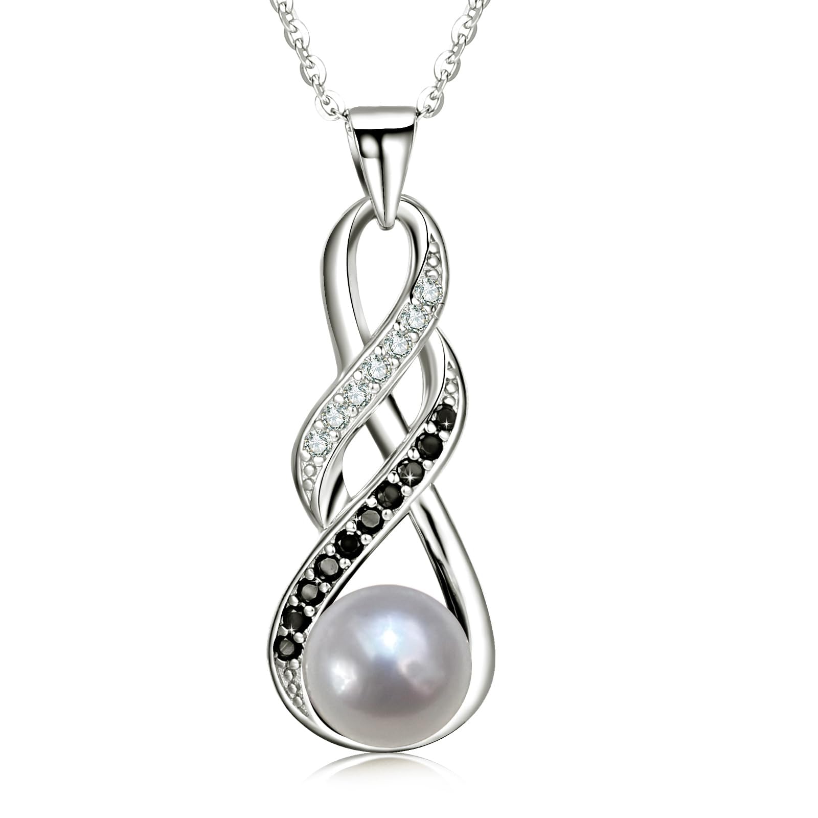 Elegant Pearl Necklace for Women - Perfect Birthday, Anniversary, Wedding Gift for Her, Mom, Wife, Girlfriend & Grandma | Christmas, Mother's Day & Valentine's Day Romantic Jewelry Present | Ideal for Date Nights, Bridal Showers & Special Occasions